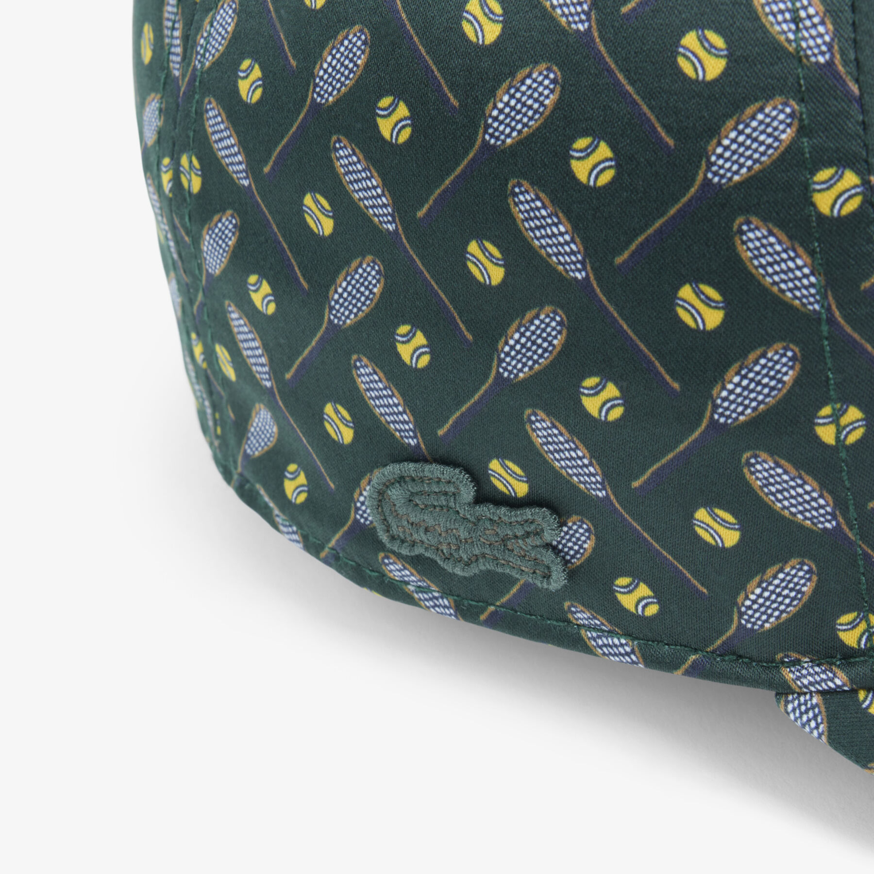 lacoste tie accent satin cap