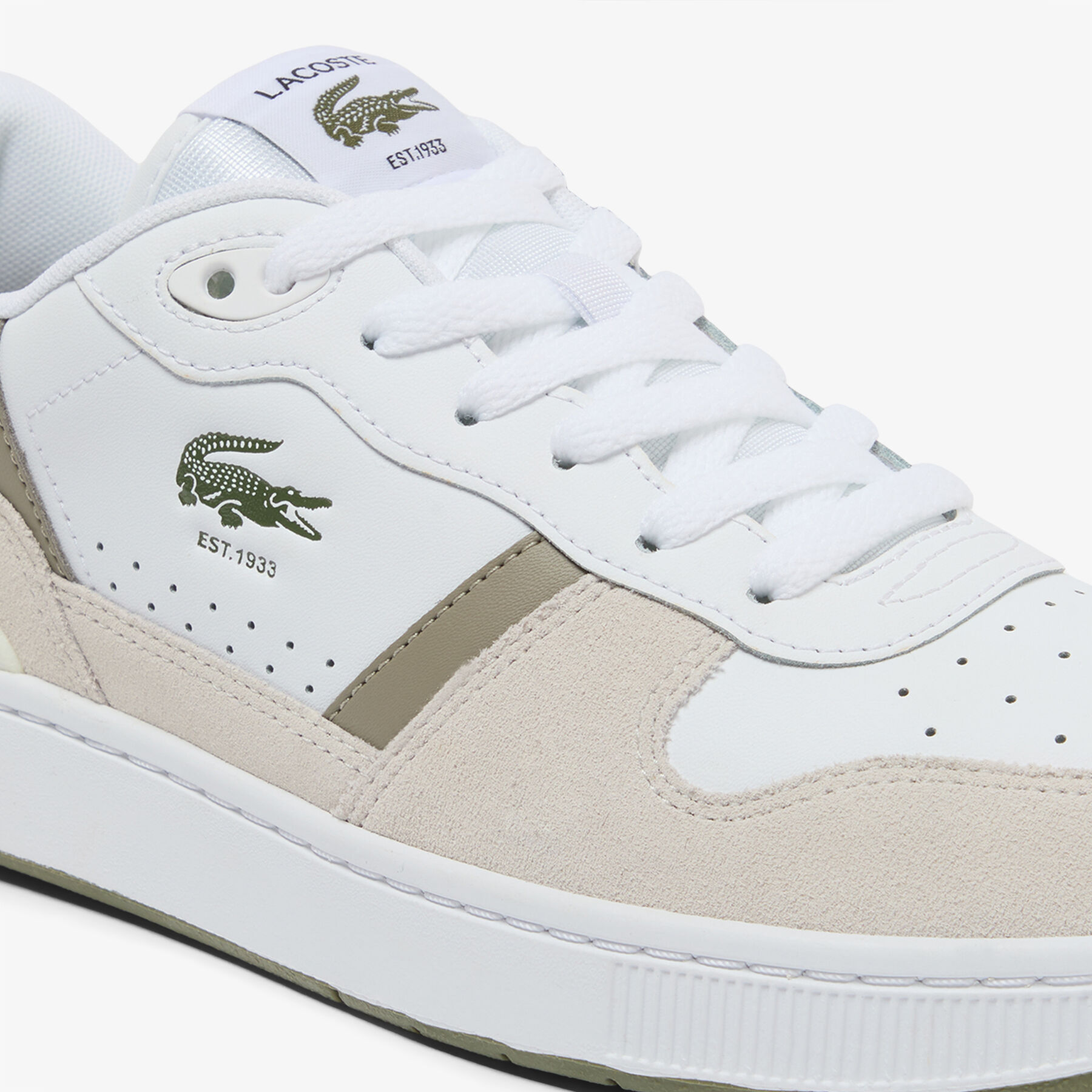 Men's T-Clip Set Leather Sneakers lacoste men s t clip set leather sneakers