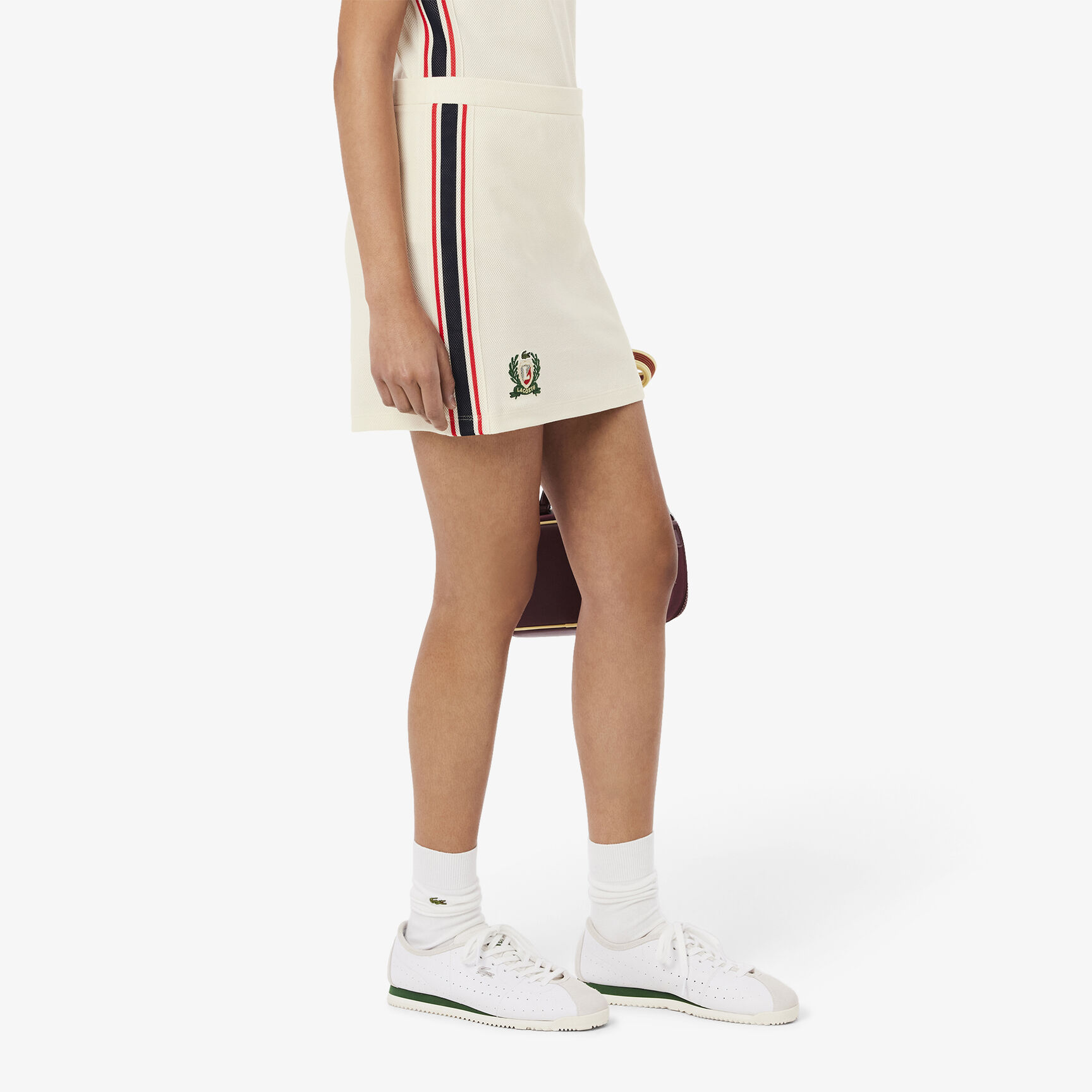 French Made Textured Pique Skirt