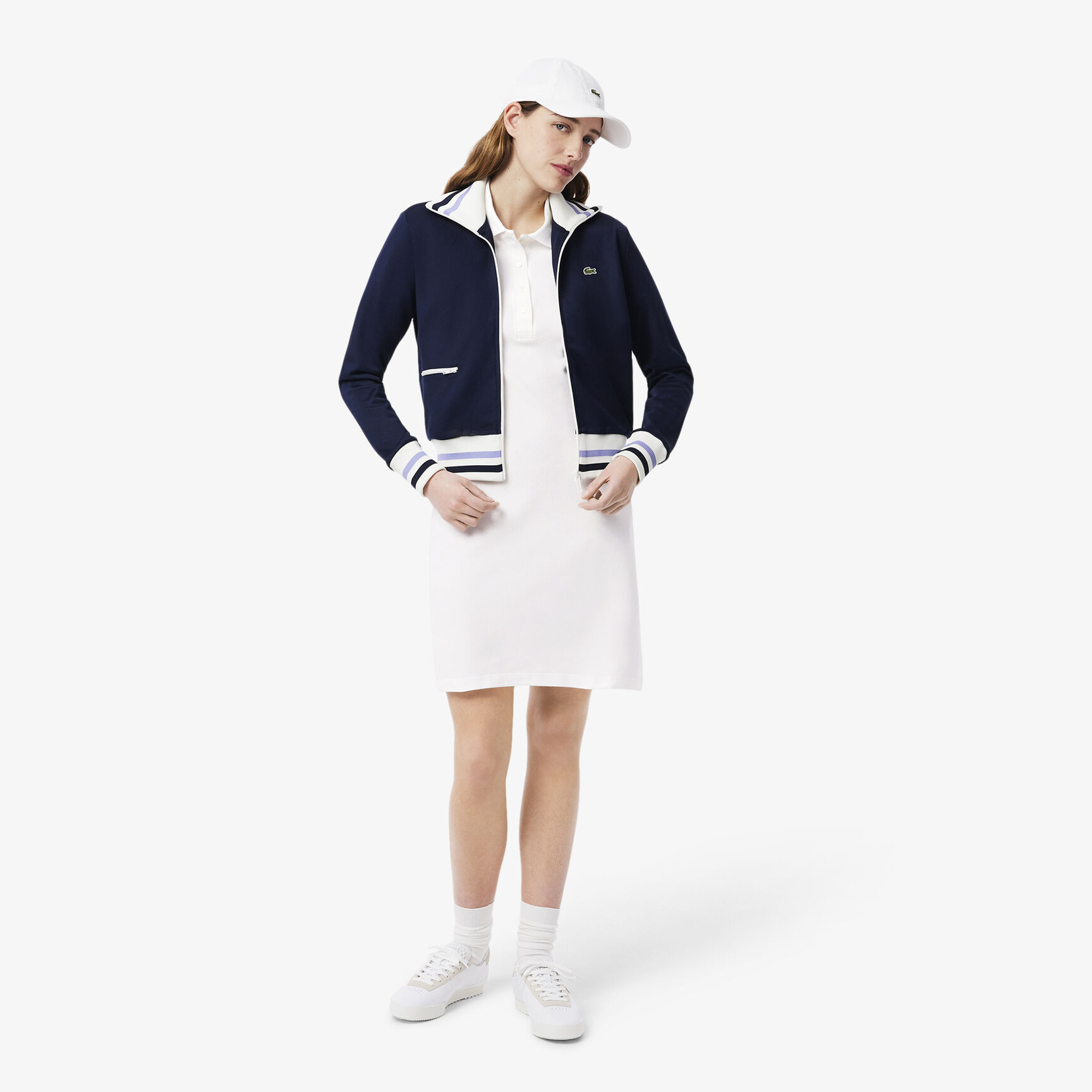 Slim Fit Stretch Petit Pique Polo Dress