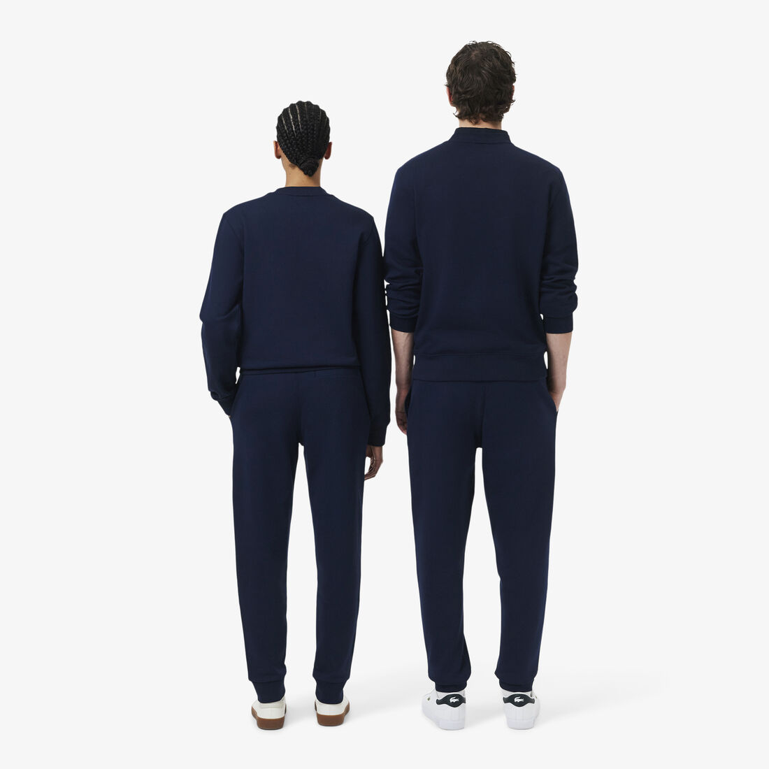 lacoste embossed branding sweatpants