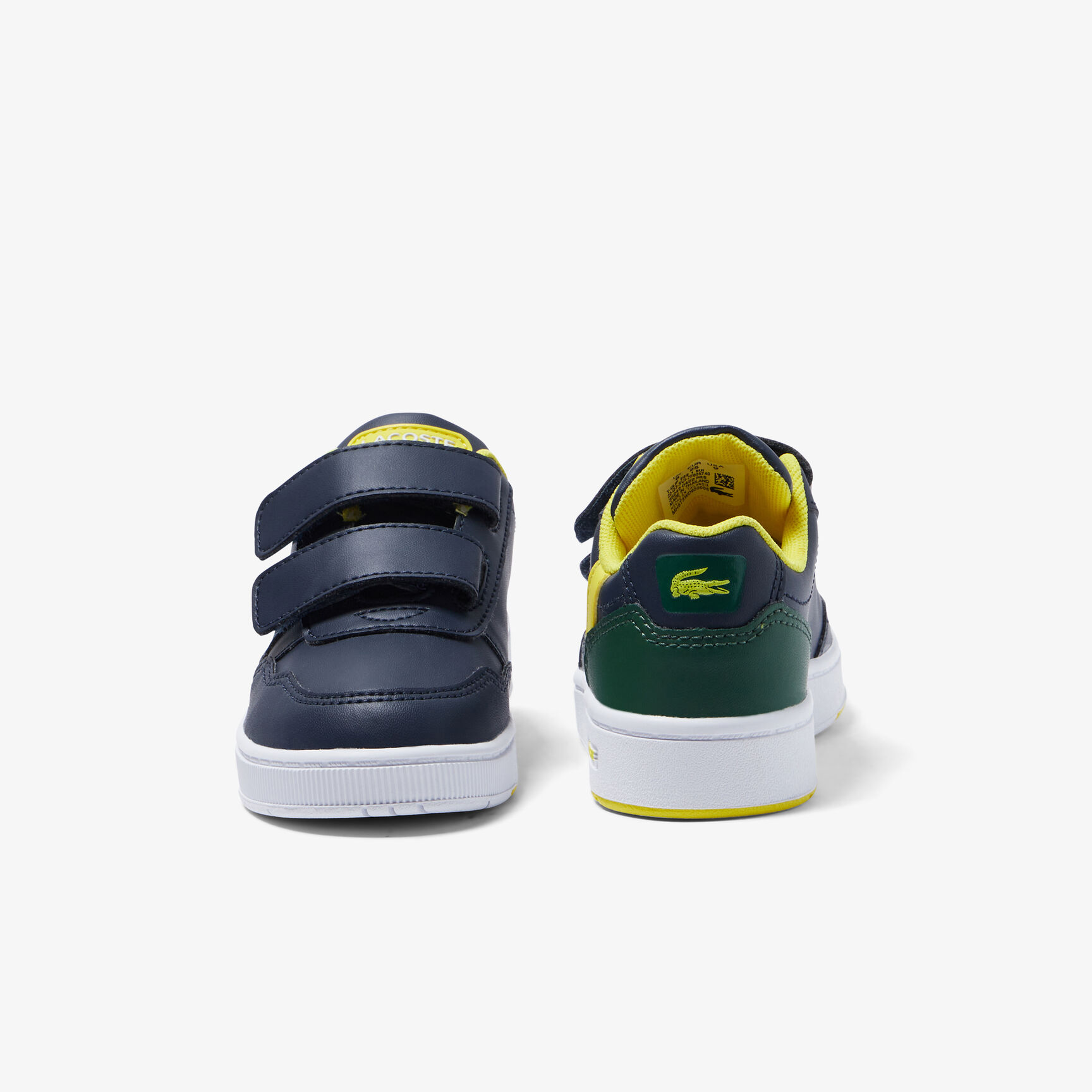 سنيكرز لاكوست تي كليب من خامات صناعية بتفاصيل ملونة للرضع سنيكرز لاكوست تي كليب من خامات صناعية بتفاصيل ملونة للرضع