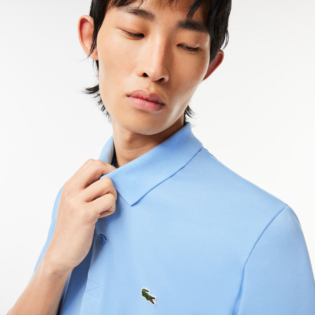 تيشيرت بولو لاكوست قطن عضوي مطاطي بقصة عادية للرجال تيشيرت بولو لاكوست قطن عضوي مطاطي بقصة عادية للرجال