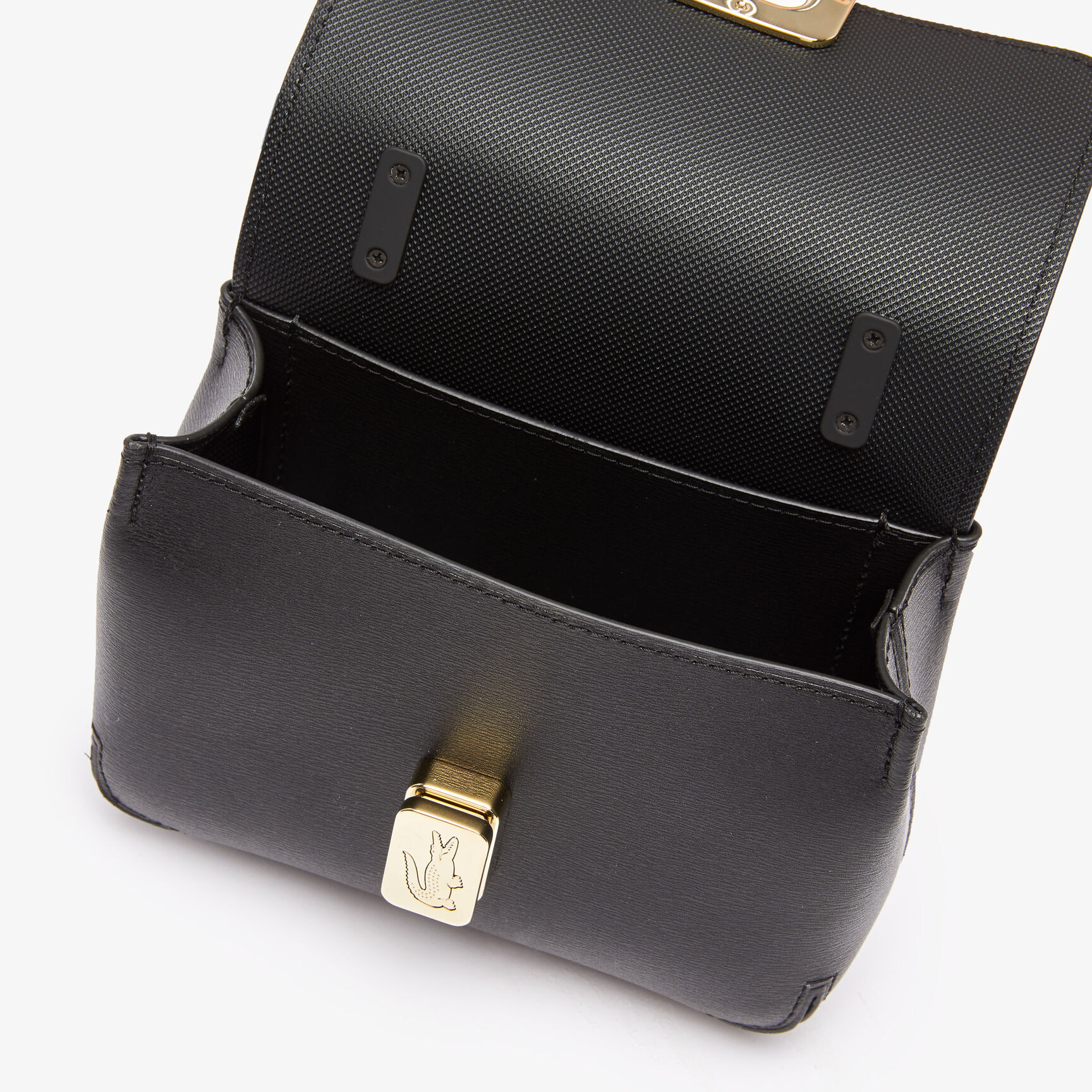 حقيبة كتف جلد بقفل محفور للنساء مجموعة Amelia