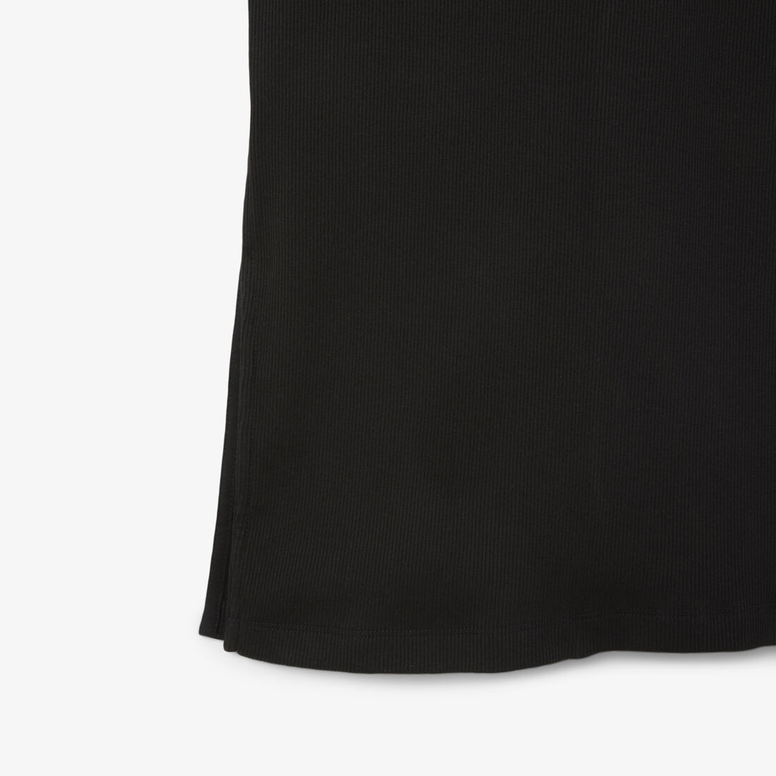 فستان بولو من القطن المضلع الطويل فستان بولو من القطن المضلع الطويل