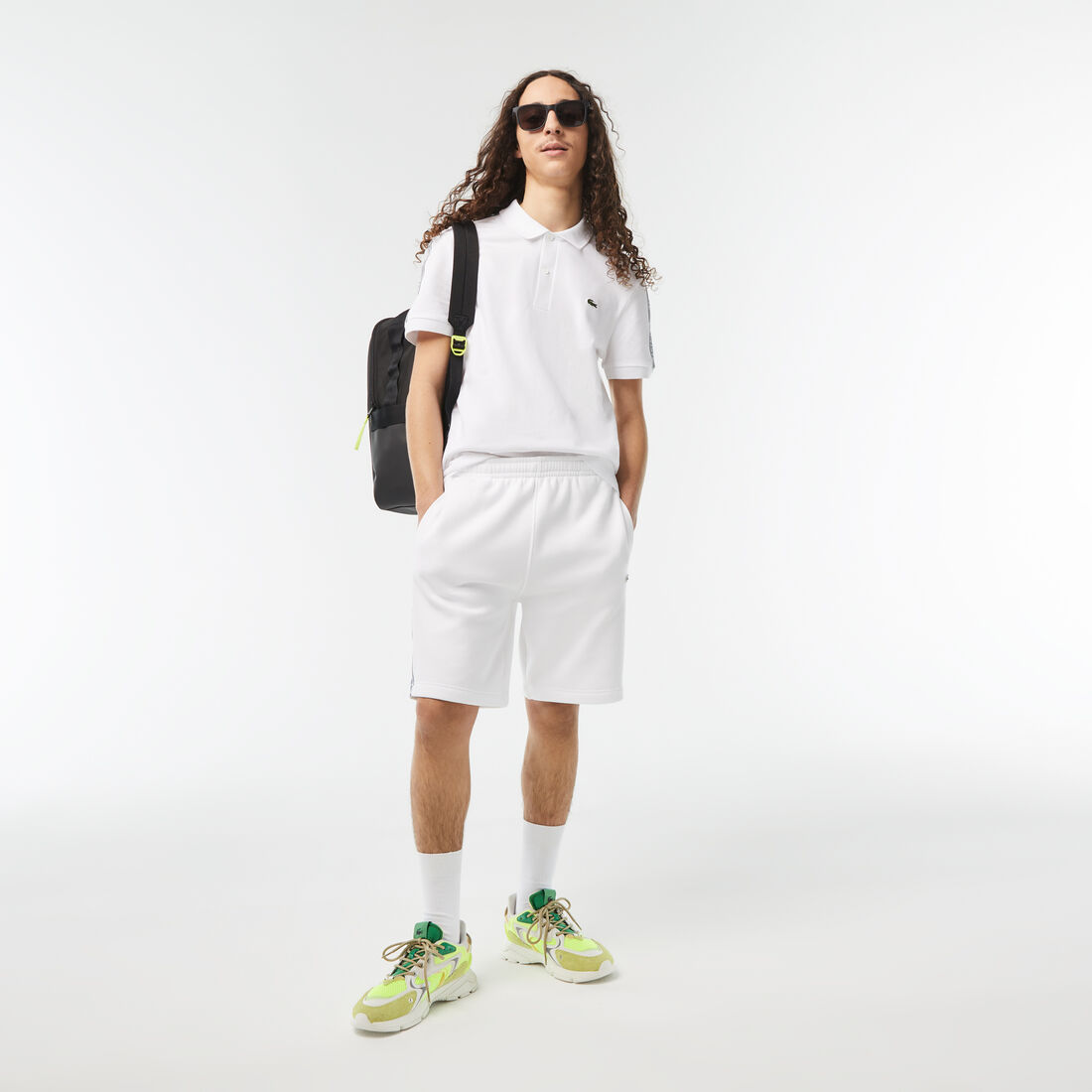 Regular Fit Logo Stripe Stretch Cotton Polo Shirt Regular Fit Logo Stripe Stretch Cotton Polo Shirt