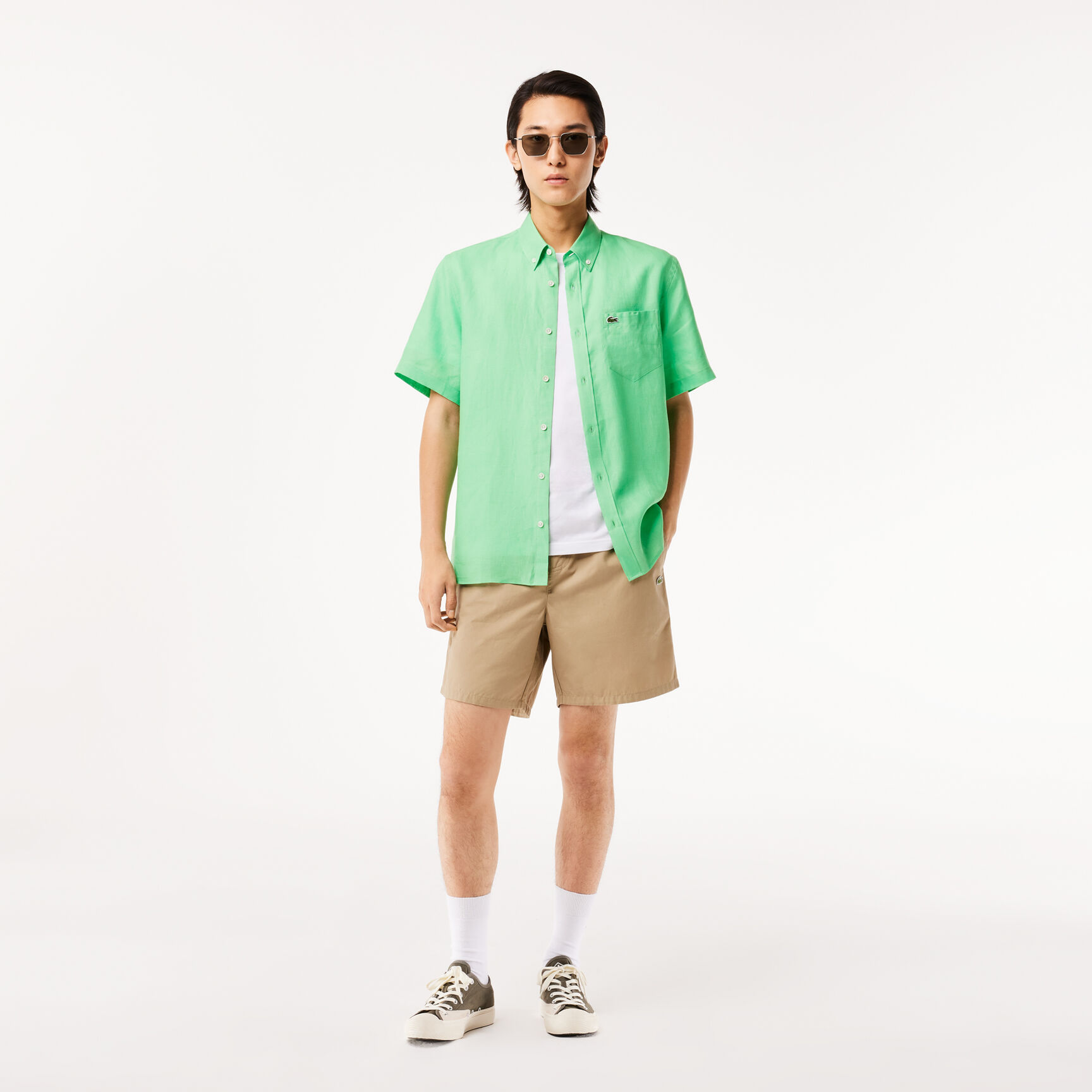 Short Sleeved Linen Shirt