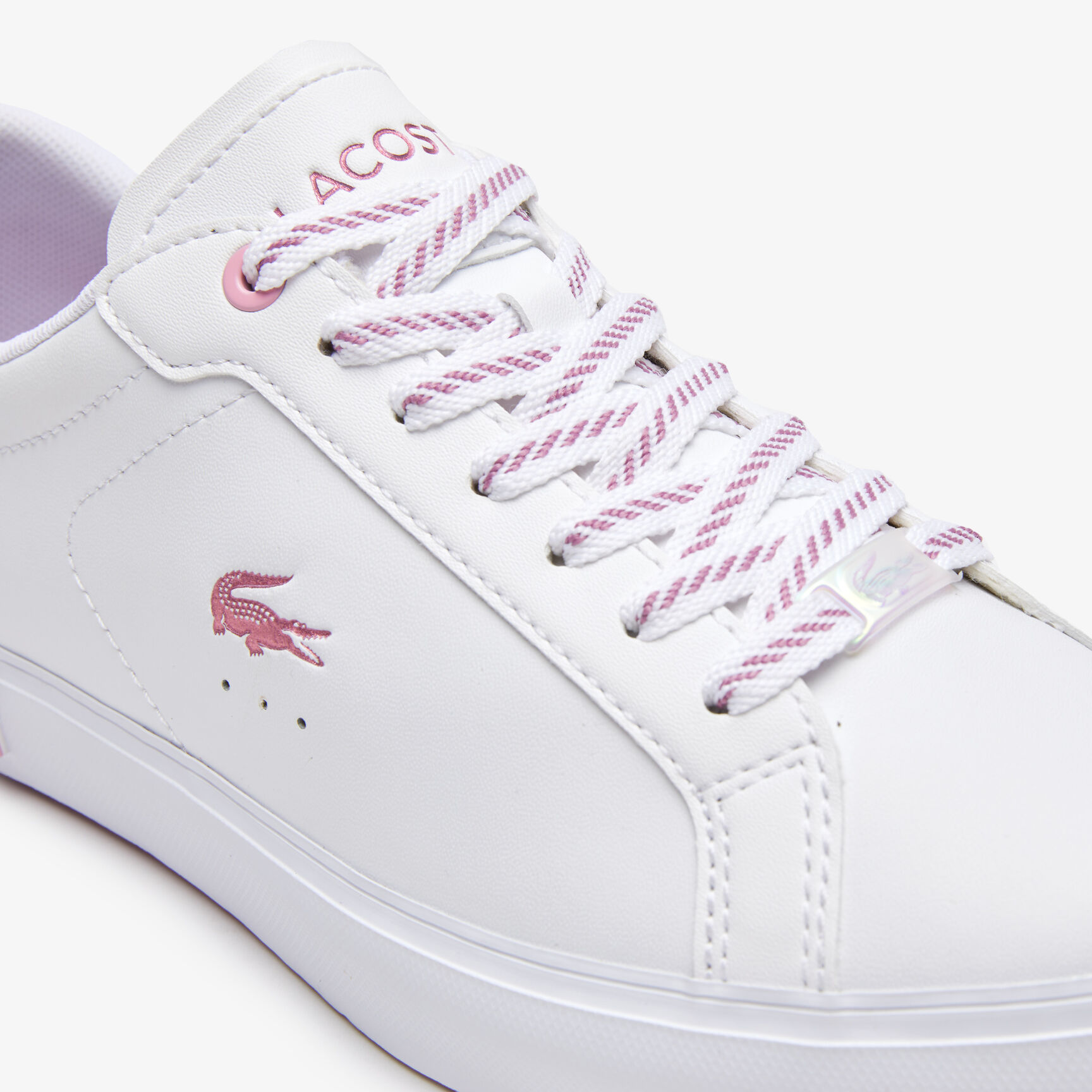Women's Lacoste Powercourt Leather Trainers Women's Lacoste Powercourt Leather Trainers