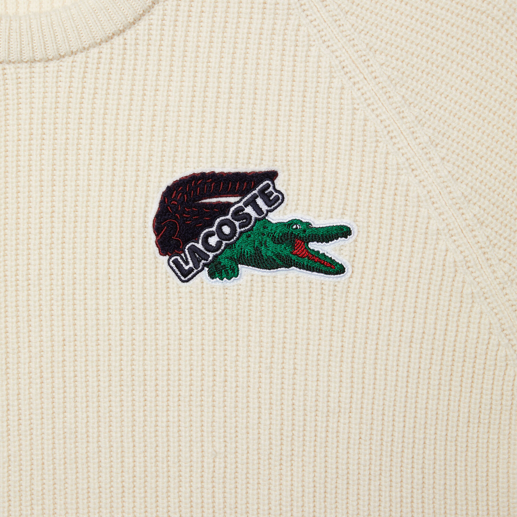 men s lacoste holiday large crocodile sweater