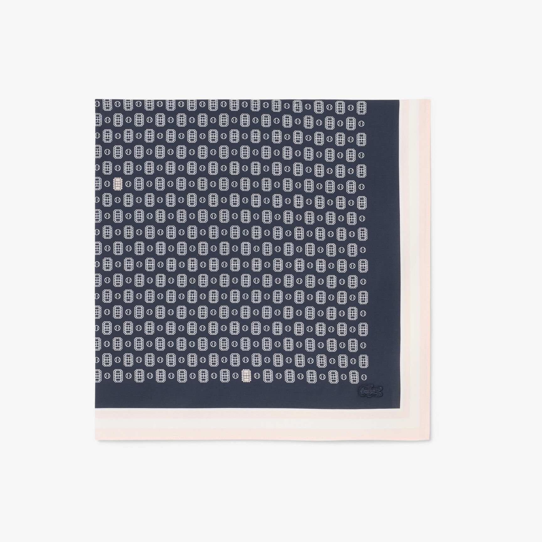 Tennis Print Poplin Scarf