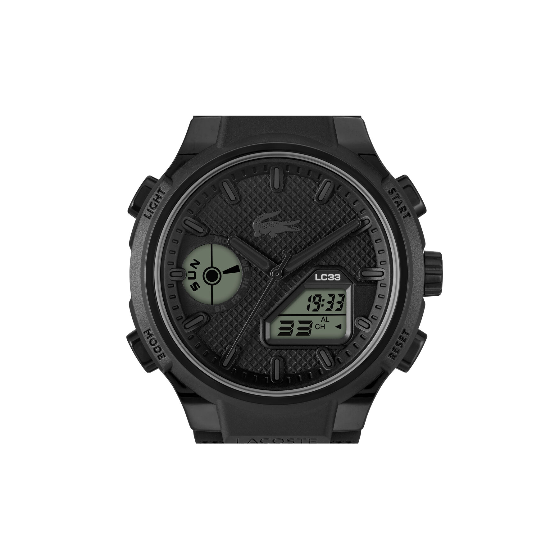 lacoste mens black dial watch