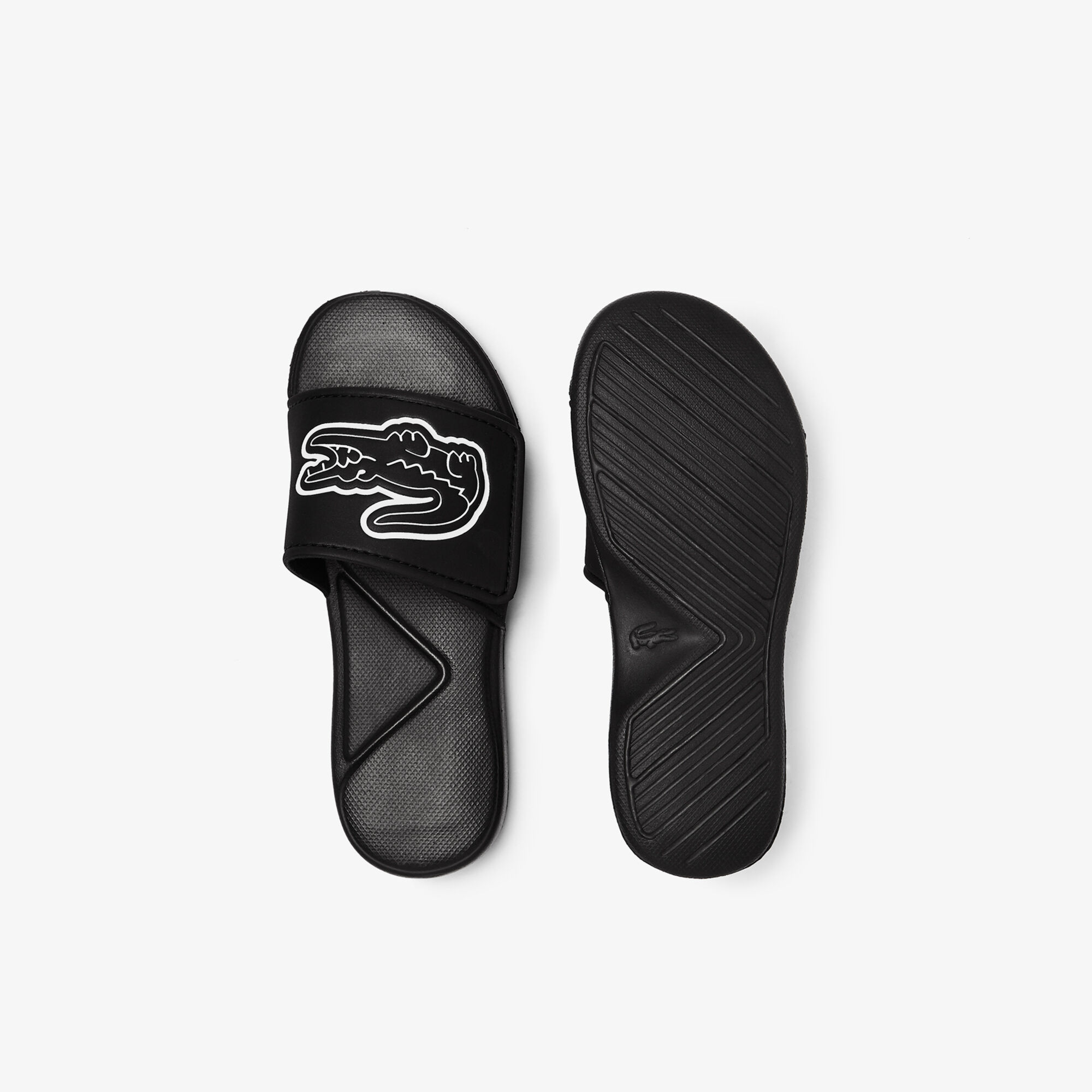 Children's lacoste sliders discount