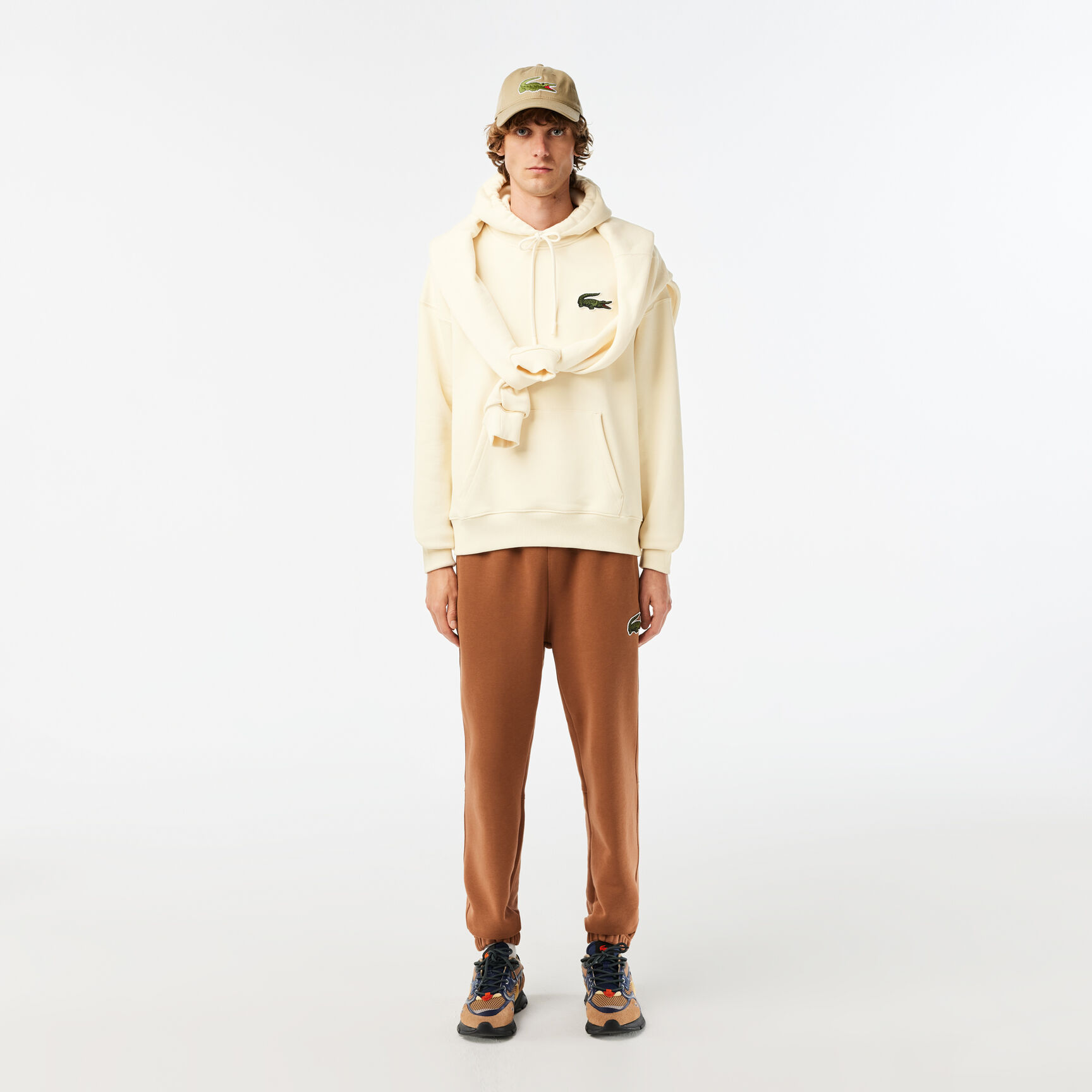 Unisex Loose Fit Hooded Organic Cotton Jogger Sweatshirt