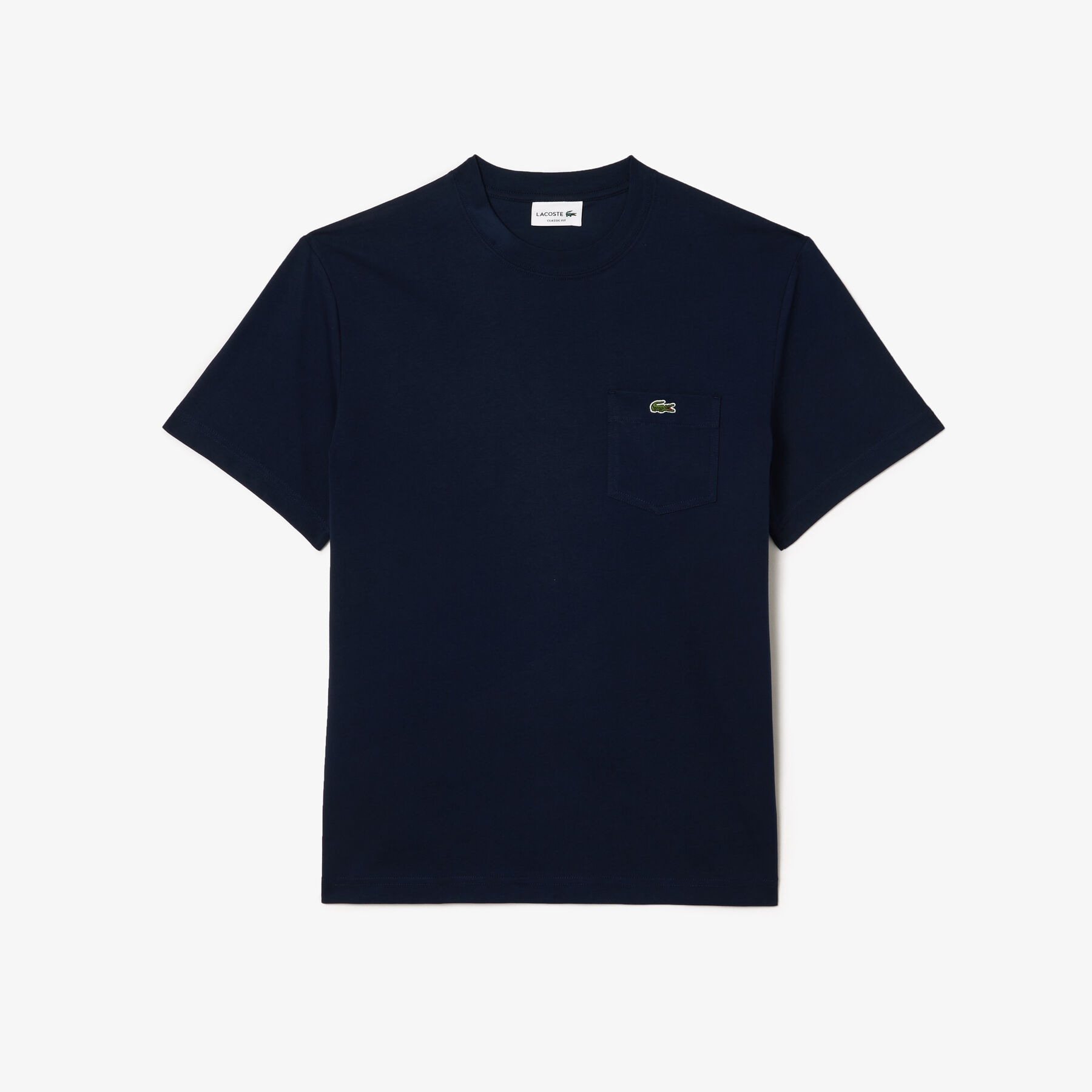 lacoste cotton t shirt with breast pocket