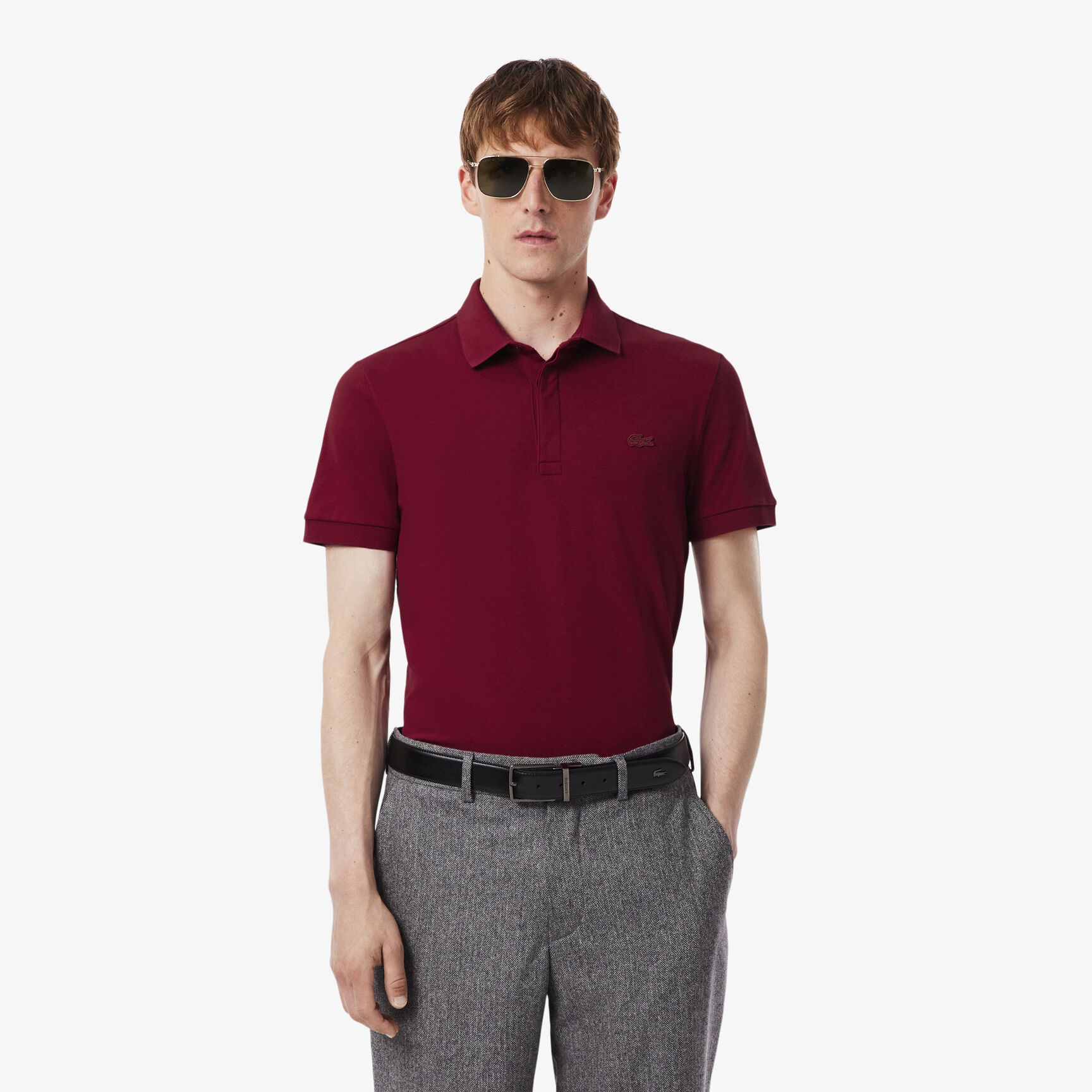 Regular Fit Paris Stretch Pique Polo Shirt