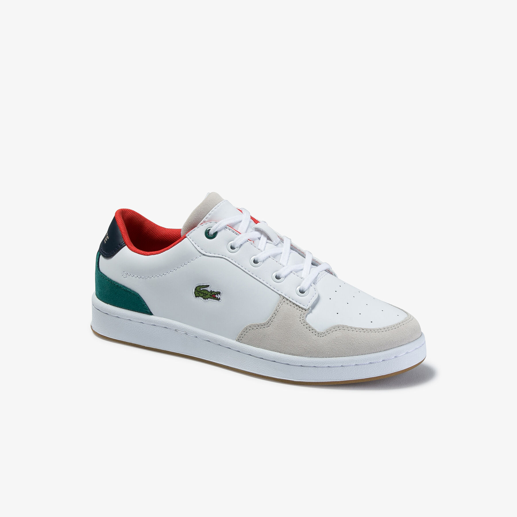 Juniors' Masters Cup Metallic Leather Sneakers lacoste juniors masters cup metallic leather sneakers