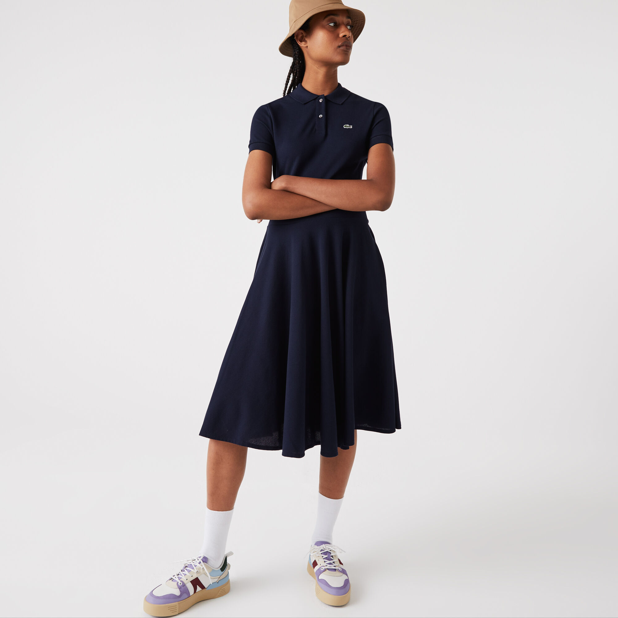 Lacoste pique polo dress store