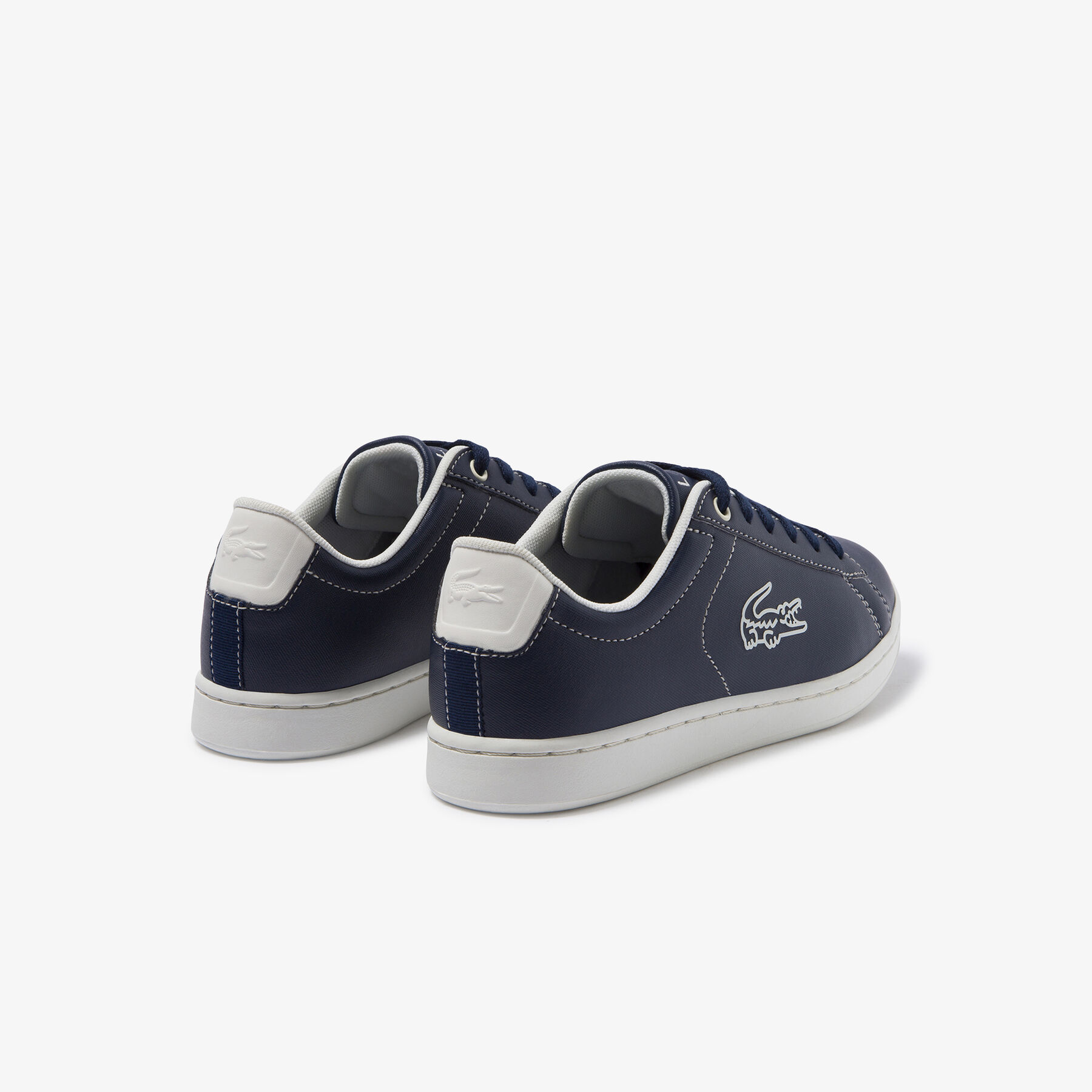 Juniors' Carnaby Evo Contrast-colour Lace-up Synthetic Sneakers lacoste juniors carnaby evo contrast colour lace up synthetic sneakers