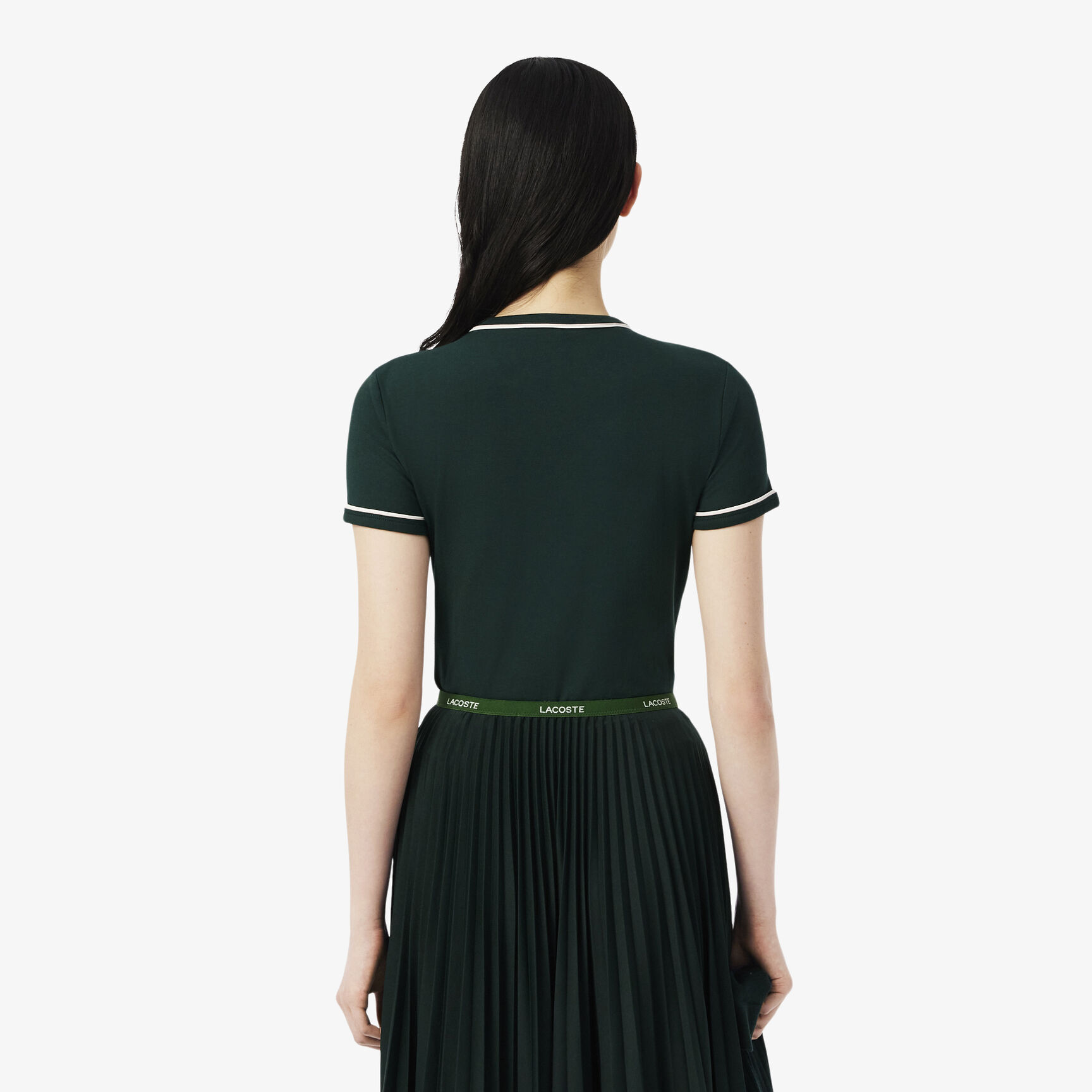 تي شيرت جيرسي بحواف متباينة تي شيرت جيرسي بحواف متباينة