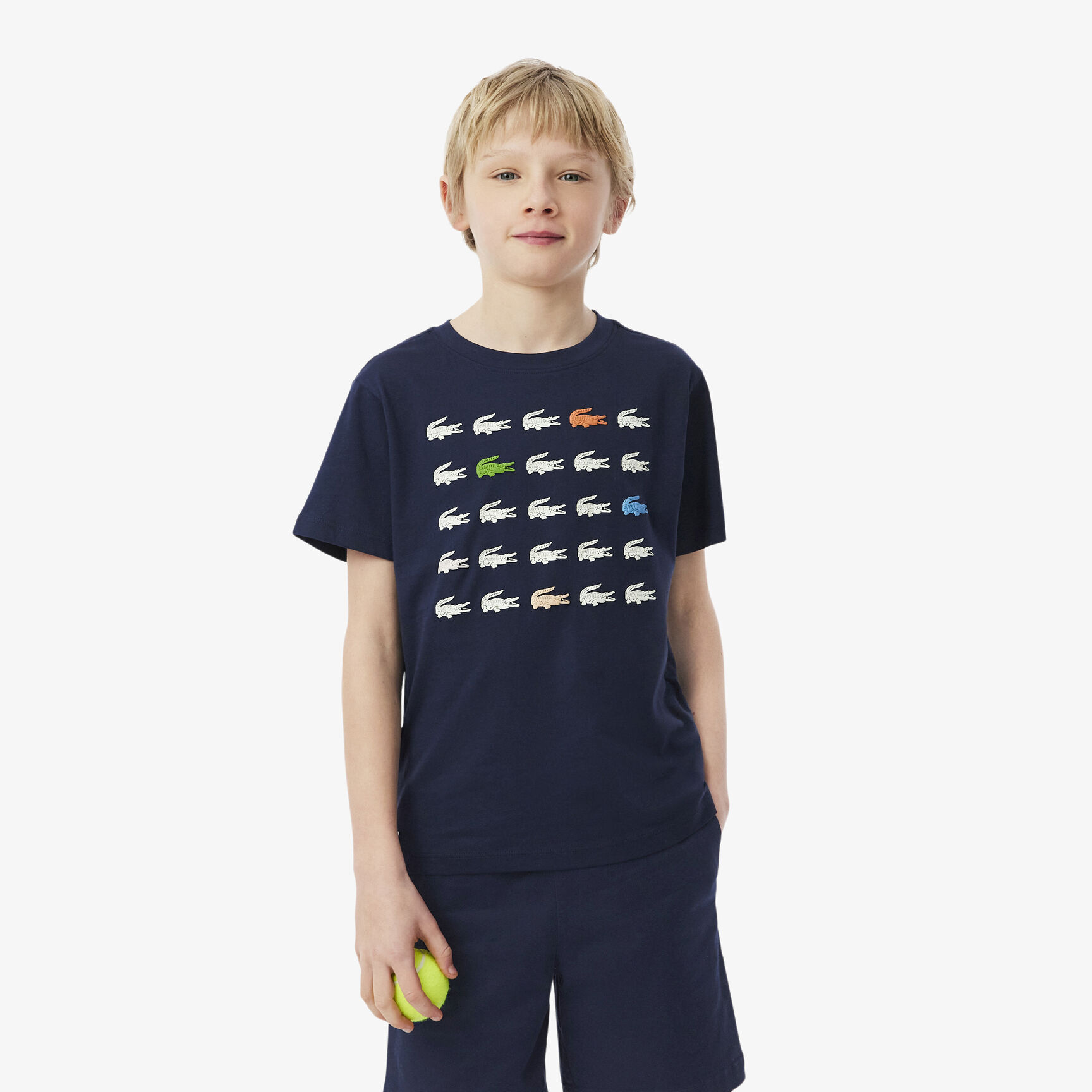 تيشيرت قطني بنقشة جلد التمساح