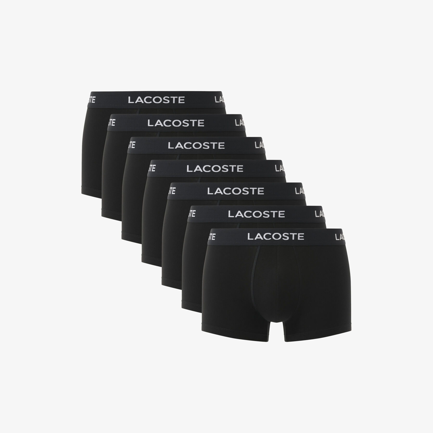 lacoste 7 pack logo waist trunks