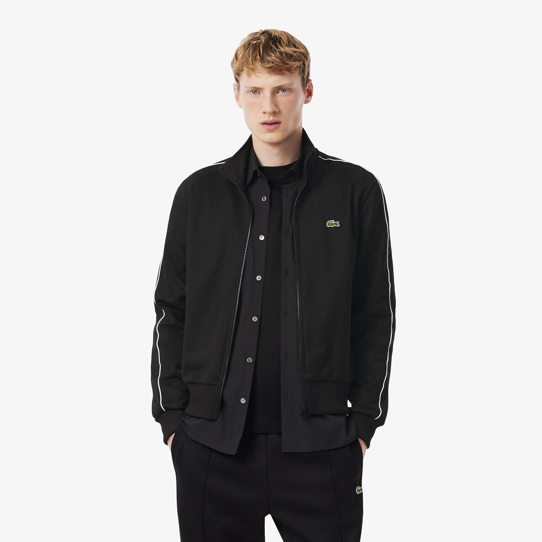 Paris Pique Zip Front Track Jacket