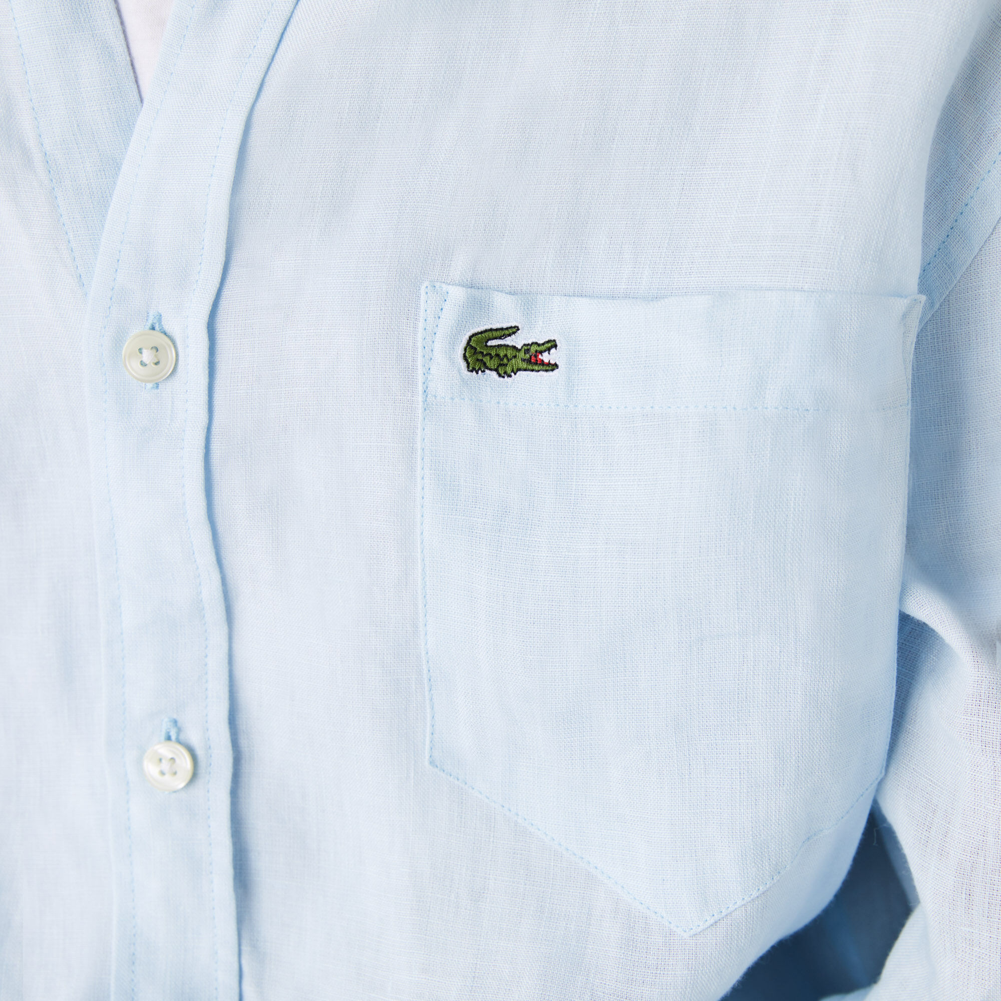 Men's Regular Fit Linen Shirt | Lacoste SA