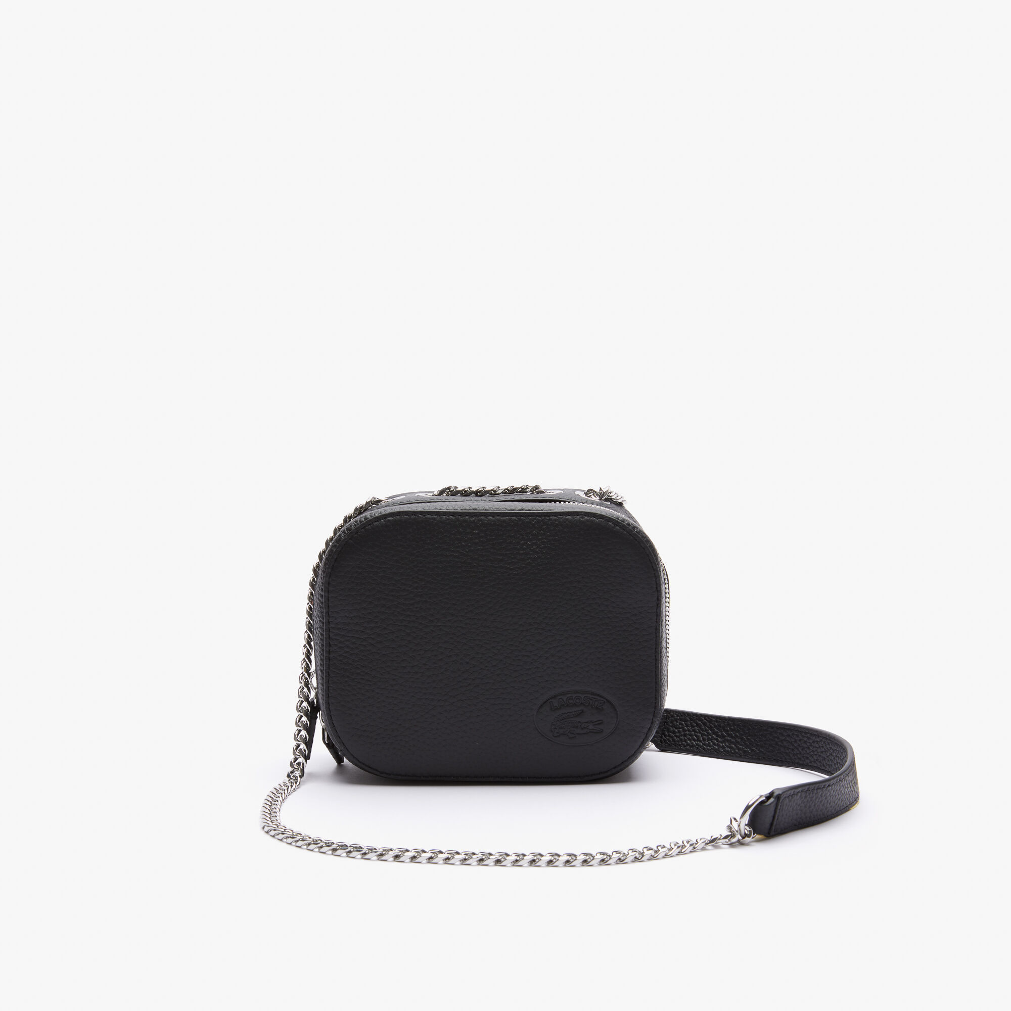 Lacoste leather sling bag deals