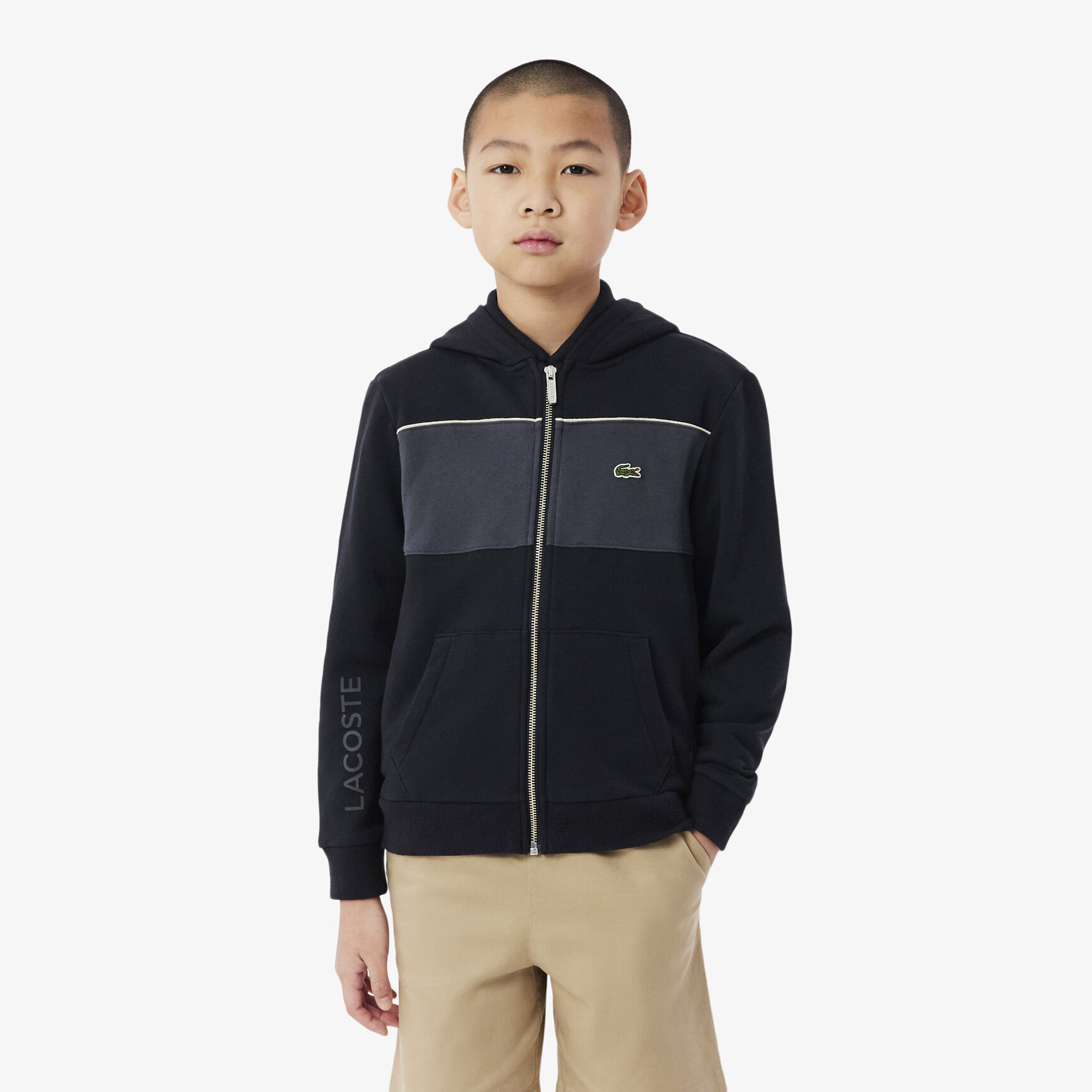 هودي بسحاب بألوان متداخلة