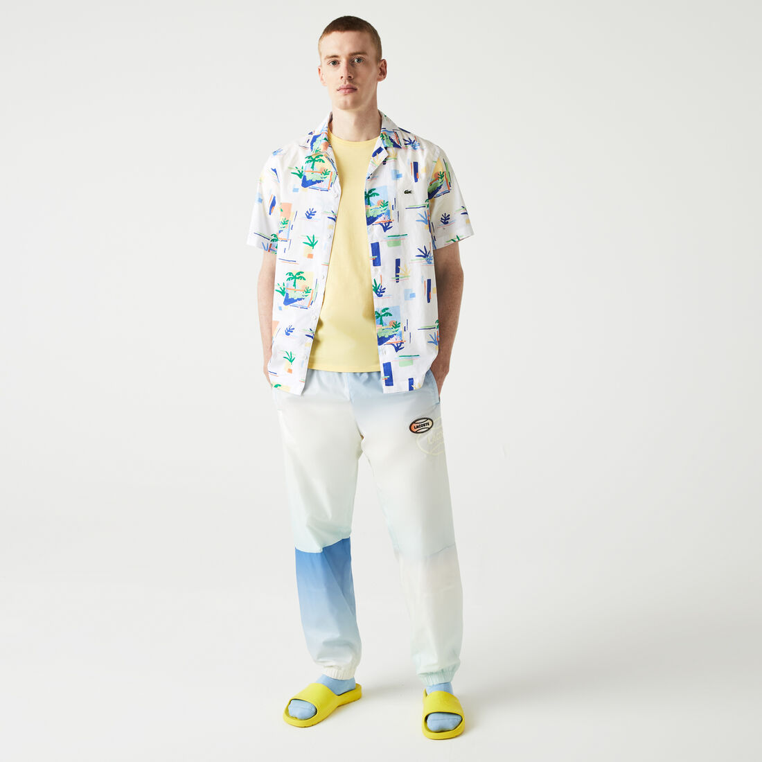 Men's Print Cotton Voile Hawaiian Shirt