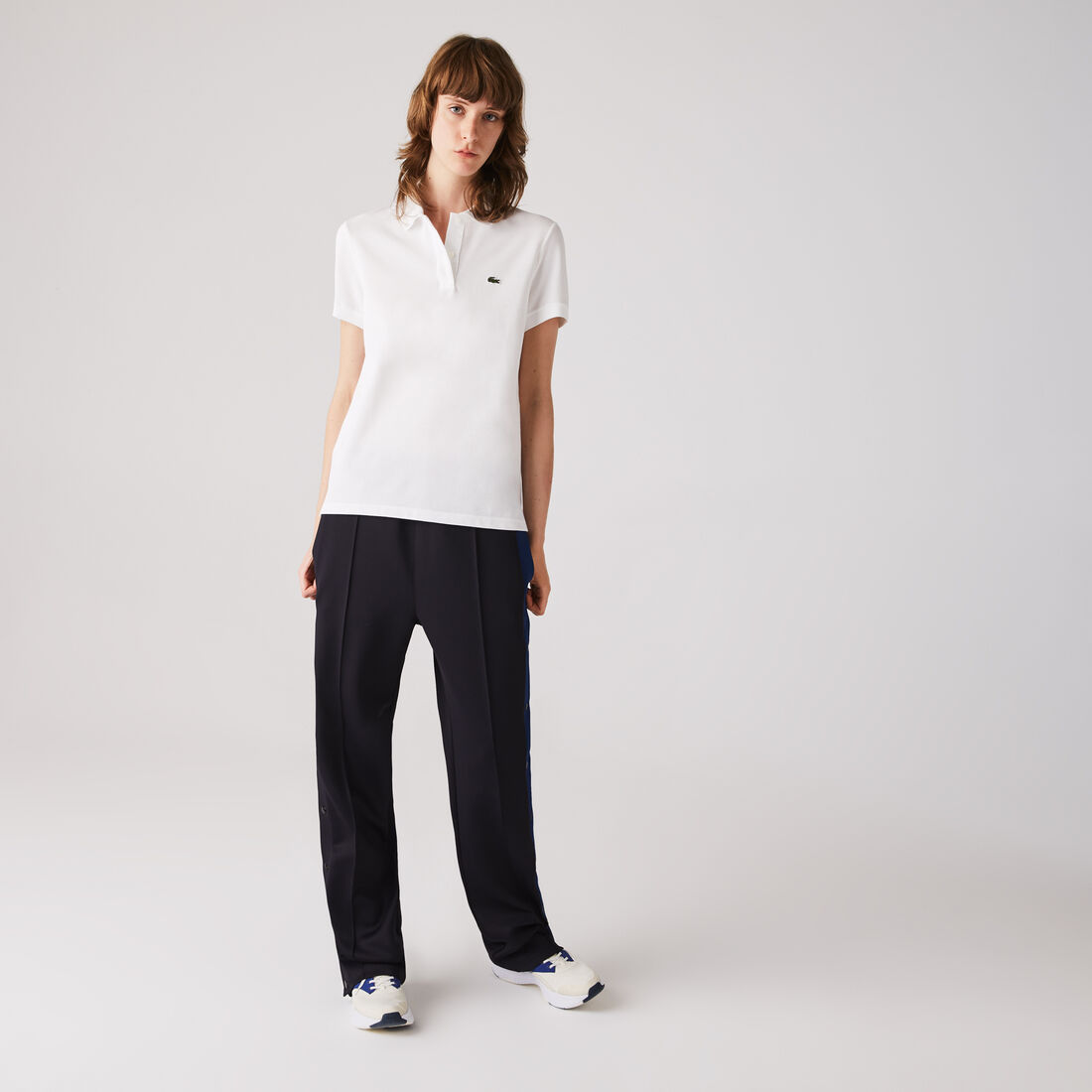 Women's Lacoste Regular Fit Soft Cotton Petit Pique Polo Shirt Women's Lacoste Regular Fit Soft Cotton Petit Pique Polo Shirt