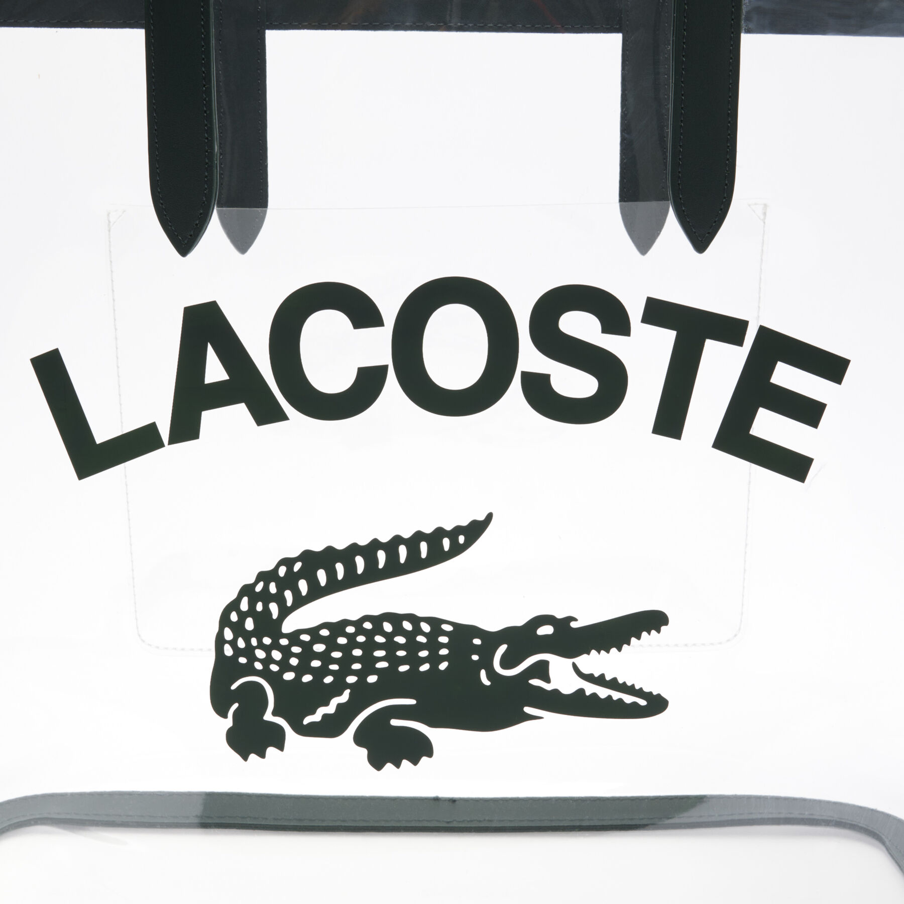 Large Anna Transparent Grained Tote lacoste large anna transparent grained tote