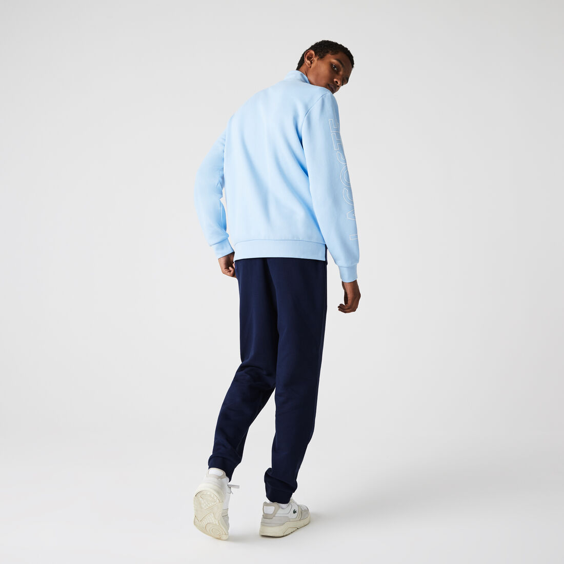 Men's Printed Colorblock Fleece Tracksuit Men's Printed Colorblock Fleece Tracksuit