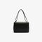 lacoste women s croco turn crocodile clasp large leather shoulder bag