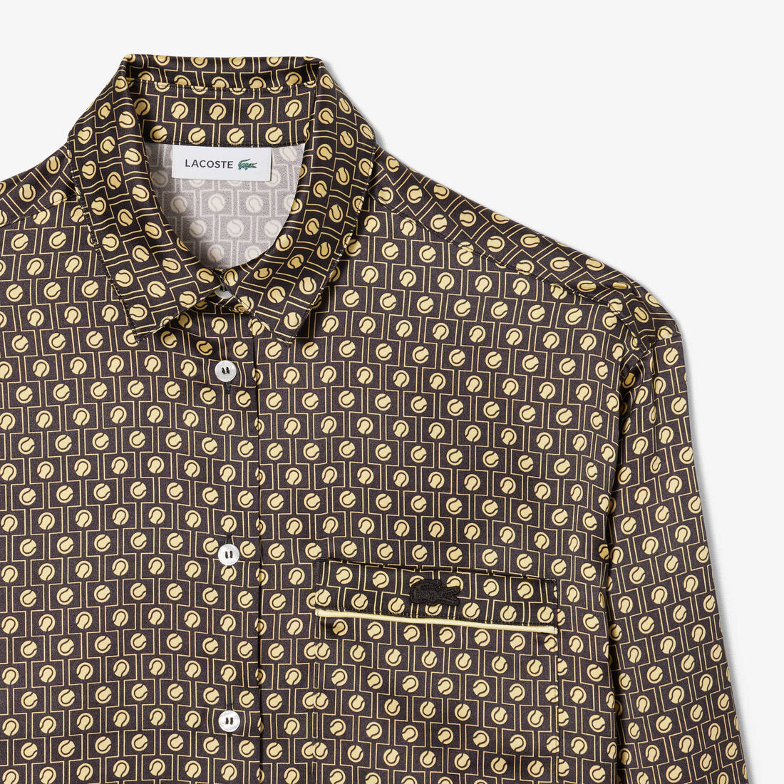 Oversized Printed Satin Shirt Oversized Printed Satin Shirt