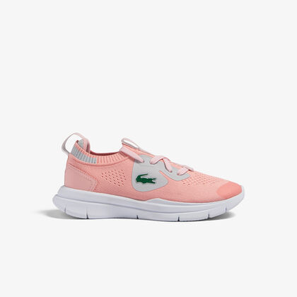 Children's Lacoste Run Spin Knit Textile Trainers