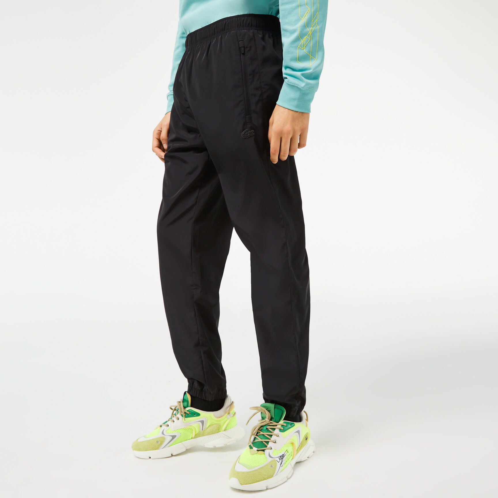 Men's Lacoste Track Pants with GPS Coordinates