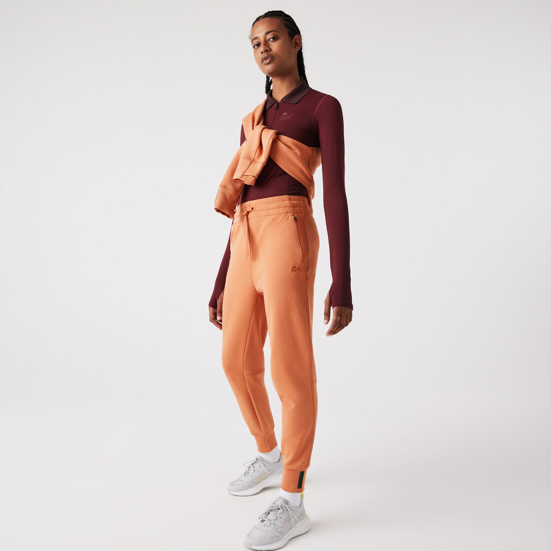 Women's Lacoste Two-Ply Piqué Trackpants