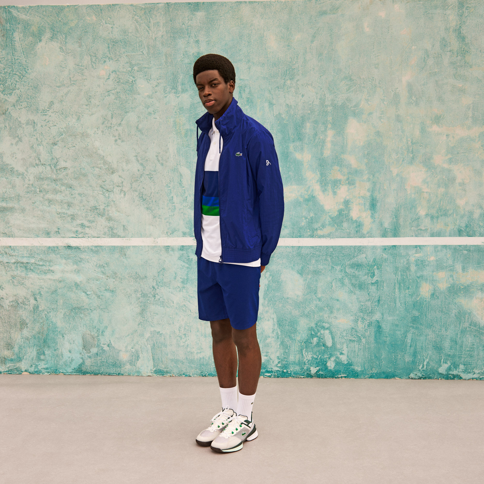 Lacoste sport jacket blue store