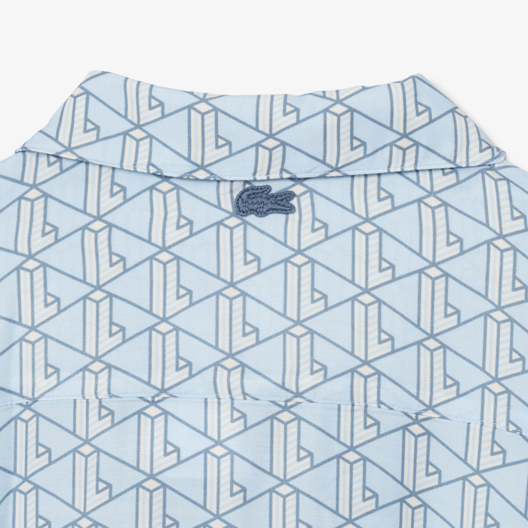 قميص بطبعة مونوغرام كبير الحجم