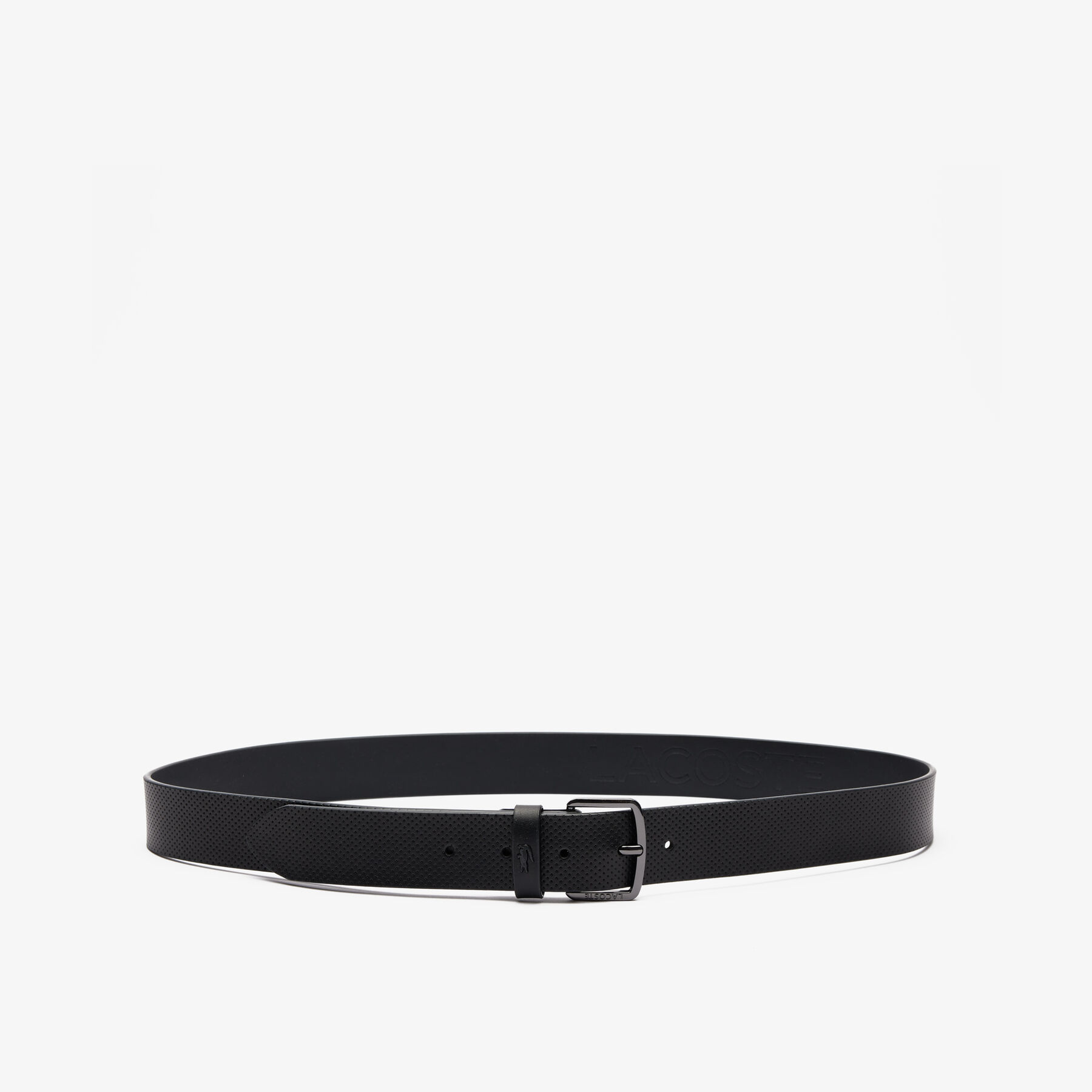 Perforated Leather Belt lacoste perforated leather belt