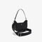 Small Chantaco Embossed Leather Half Moon Bag