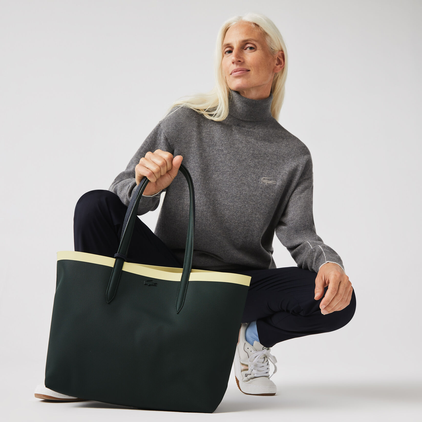 Women's Anna Removable Zip Pouch Canvas Large Shopper Bag