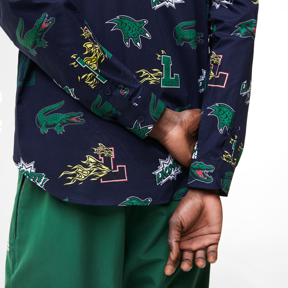 Men's Lacoste Holiday Regular Fit Crocodile Print Shirt Men's Lacoste Holiday Regular Fit Crocodile Print Shirt