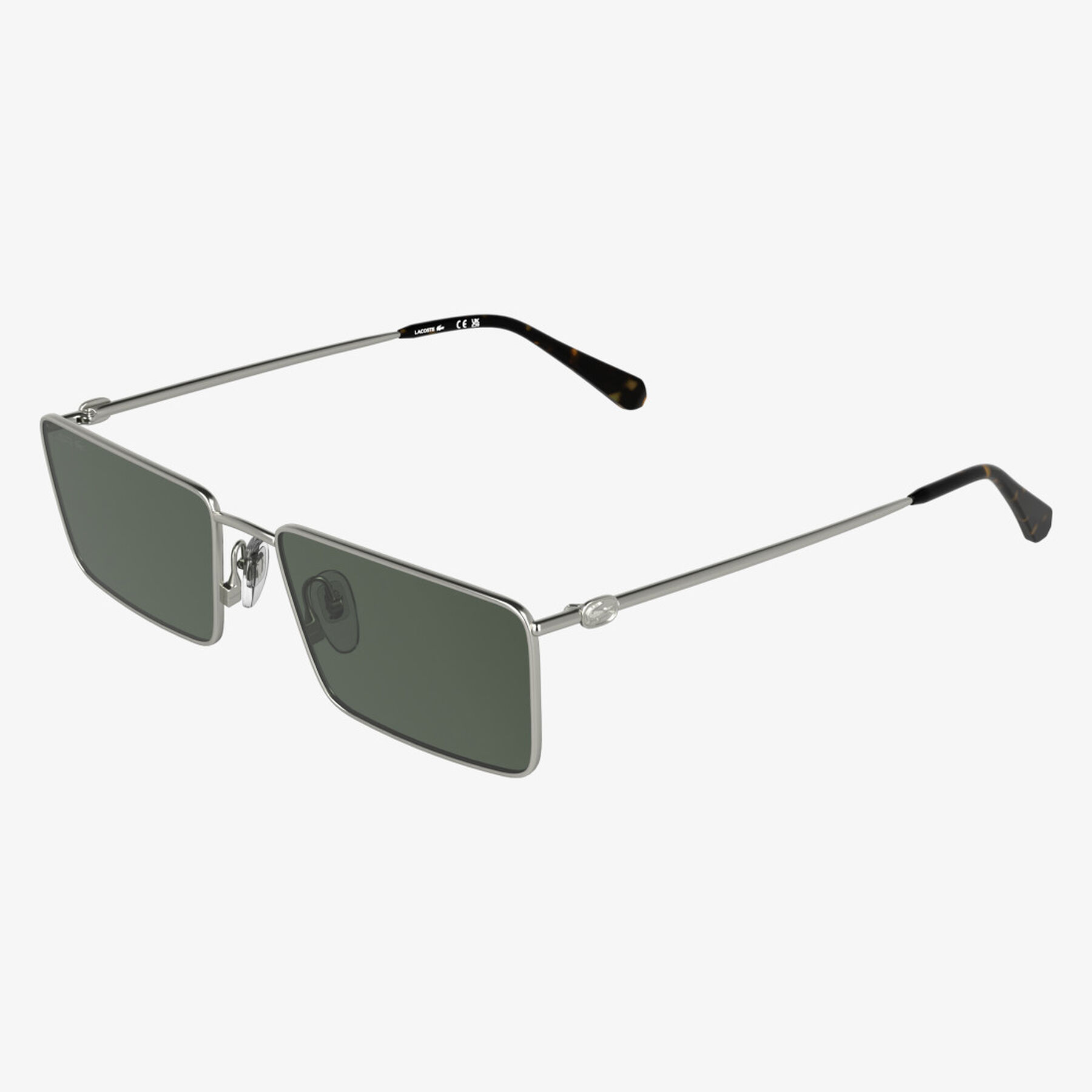 lacoste icons metal rectangle glasses