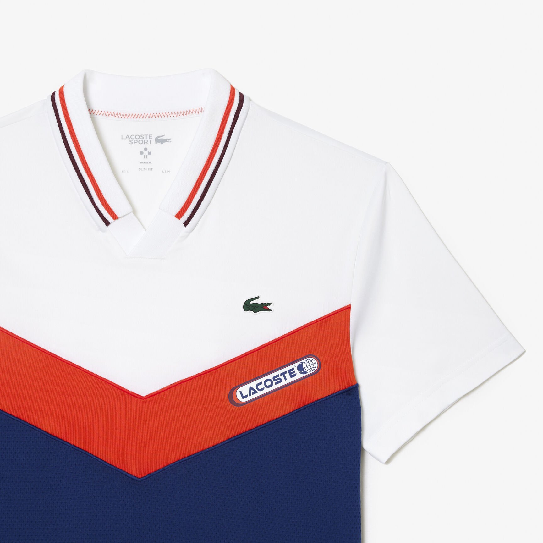 Slim Fit Lacoste Tennis x Daniil Medvedev Seamless Effect Polo Shirt