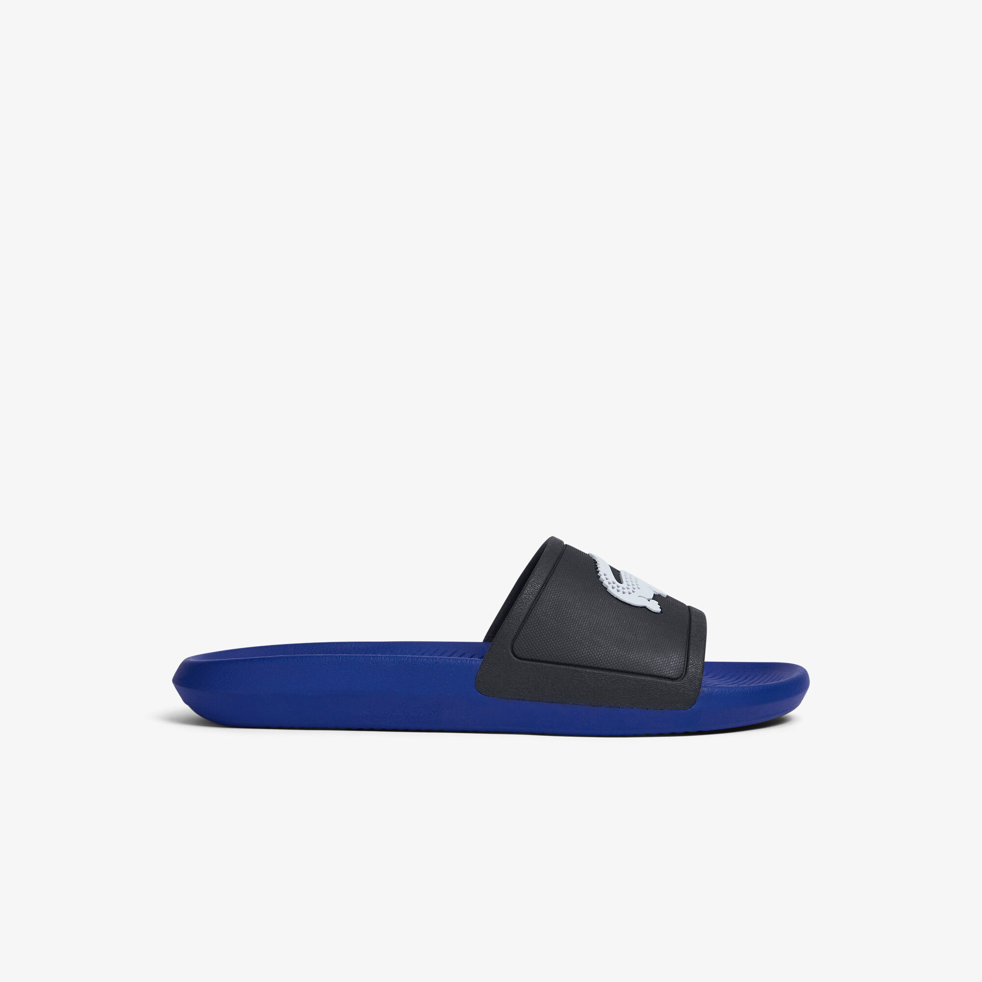 Buy Men s Lacoste Croco Rubber Duo Tone Slides Lacoste SA
