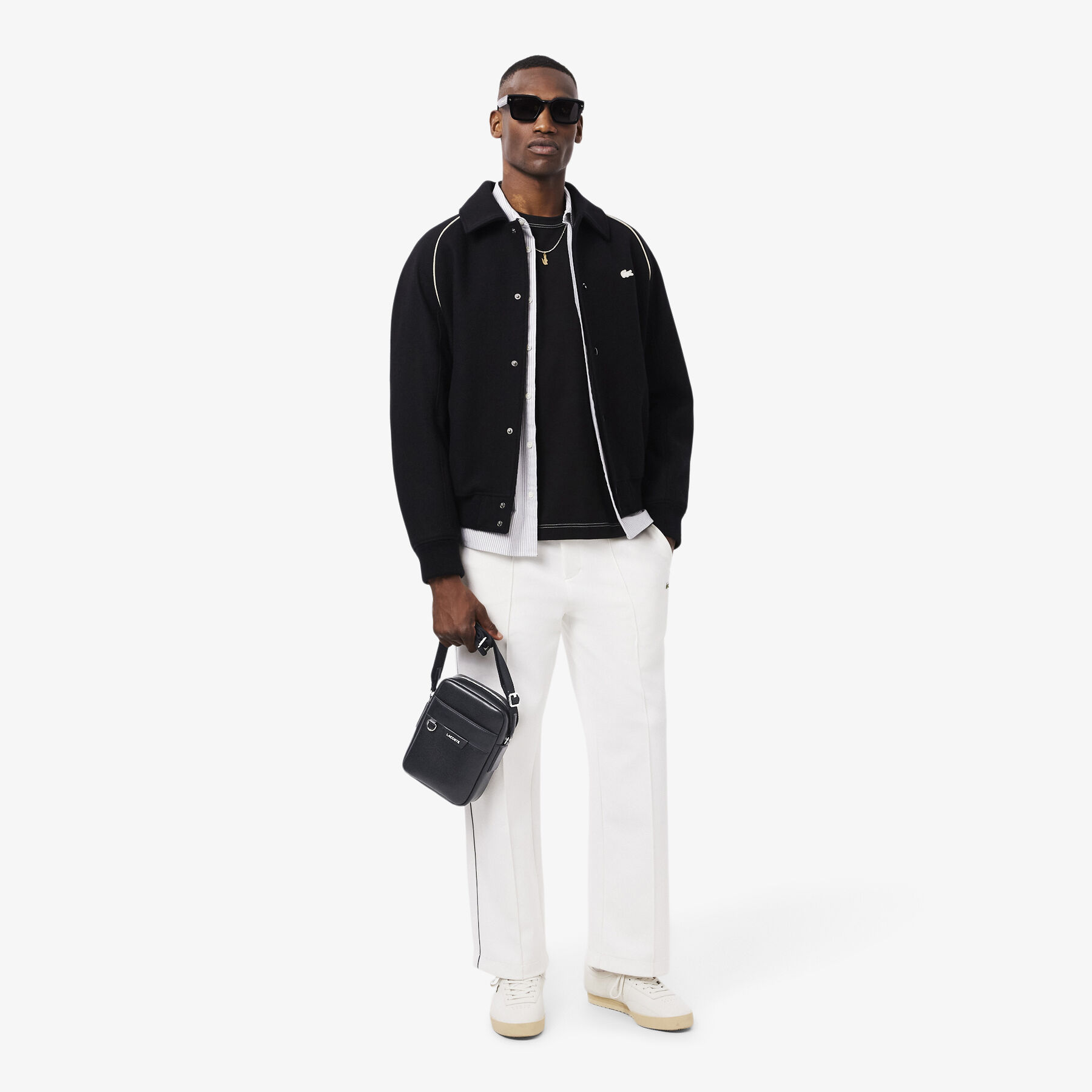 Ossian Leather Satchel lacoste ossian leather satchel