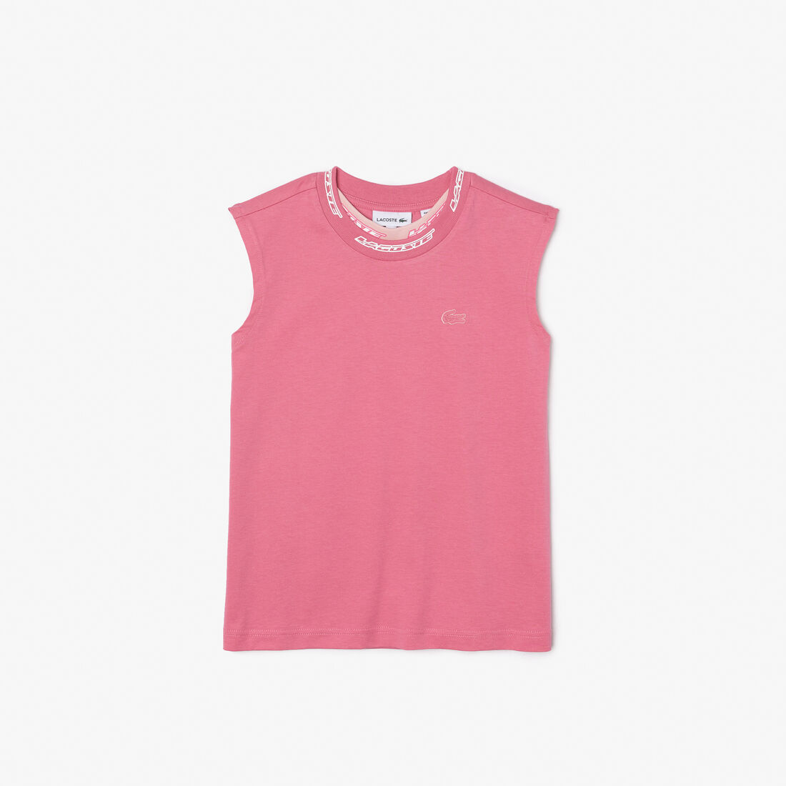 تيشيرت لاكوست بلا أكمام قطن جيرسيه للبنات تيشيرت لاكوست بلا أكمام قطن جيرسيه للبنات