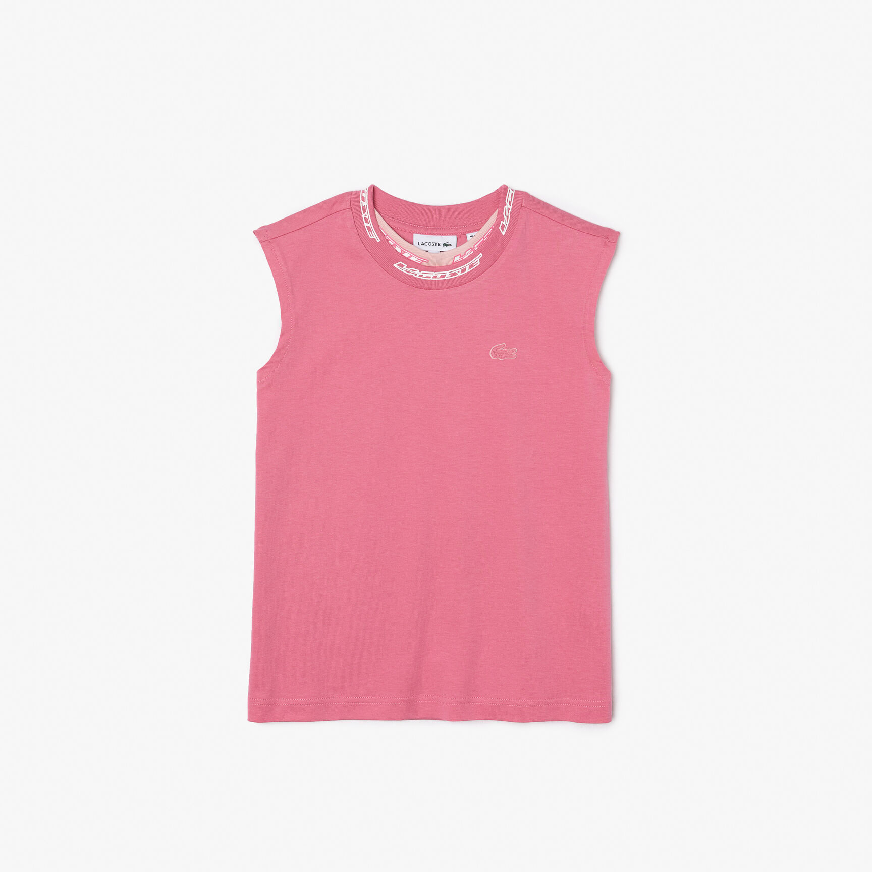 تيشيرت لاكوست بلا أكمام قطن جيرسيه للبنات تيشيرت لاكوست بلا أكمام قطن جيرسيه للبنات